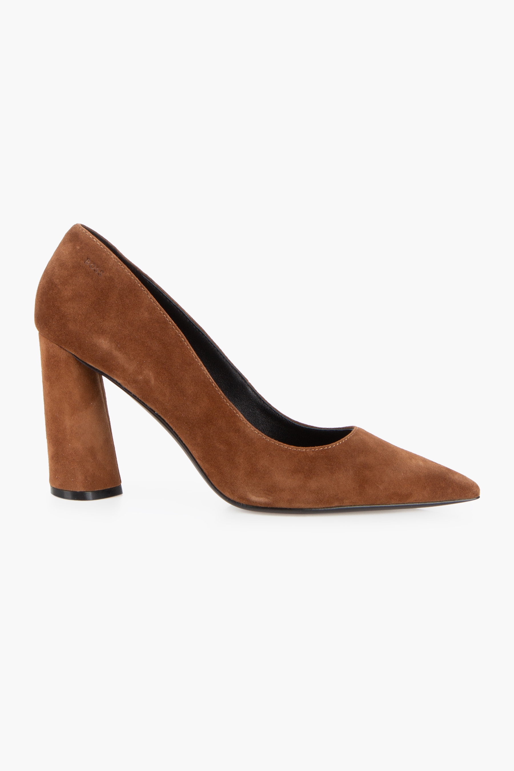 BOSS Block Heel Suede Leather Pumps Gracey