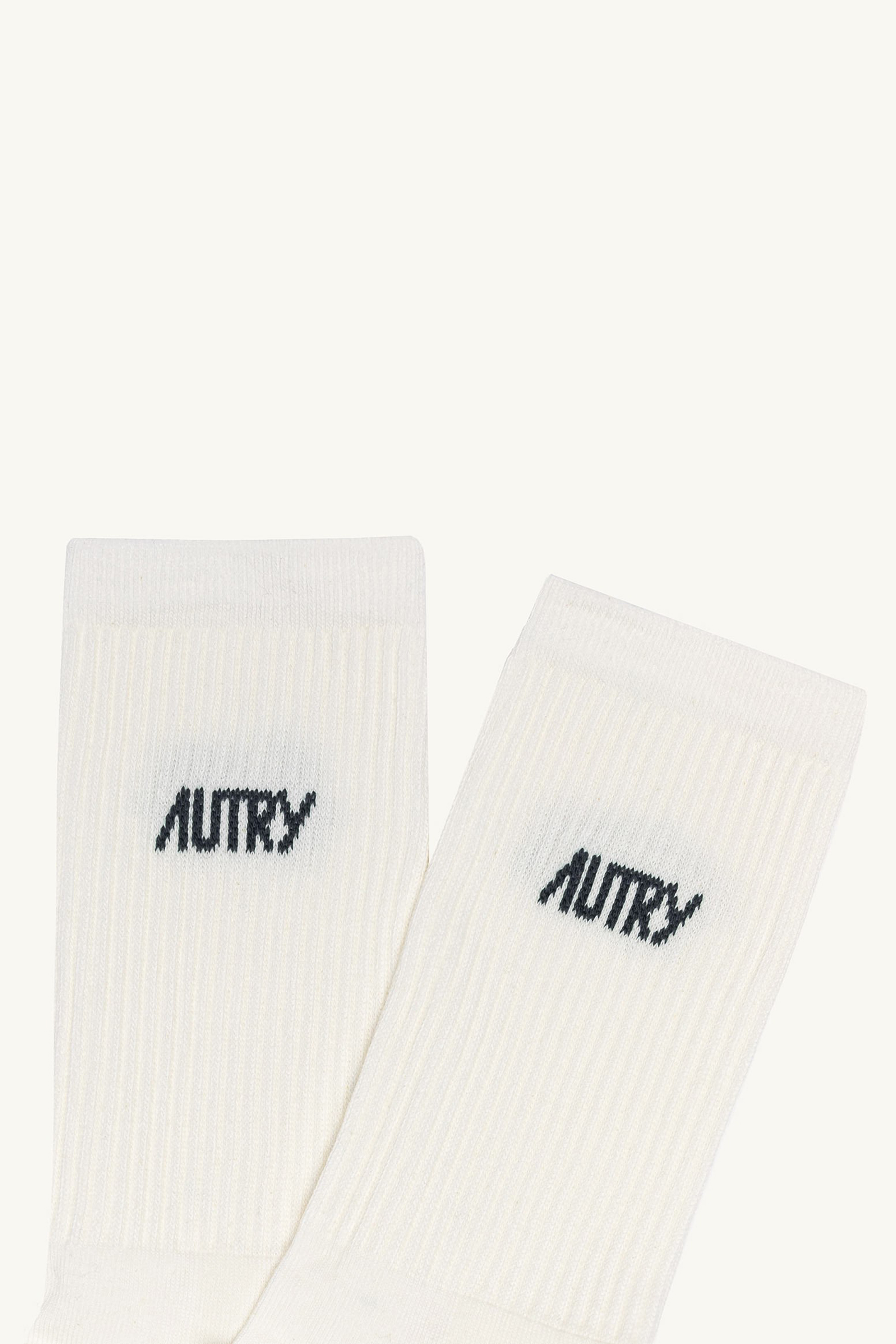 AUTRY Jacquard Logo Cotton Blend Stretch Socks