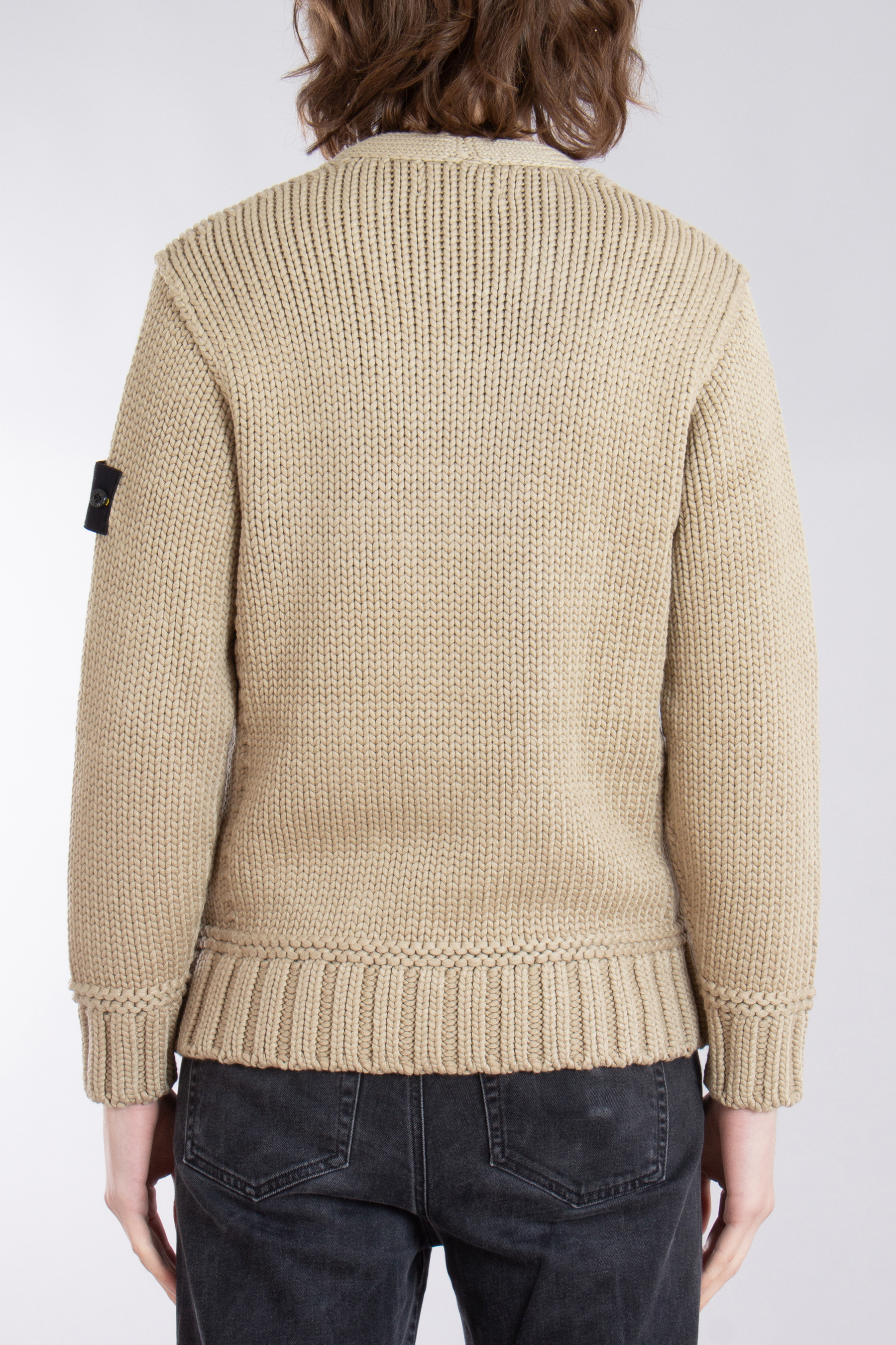 STONE ISLAND Chain Stitch Viscose-Nylon Sweater STONE ISLAND Chain Stitch Viscose-Nylon Sweater