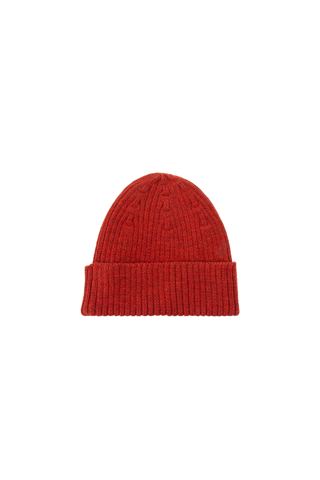 MAISON KITSUNÉ Bold Fox Head Patch Ribbed Wool Beanie | one