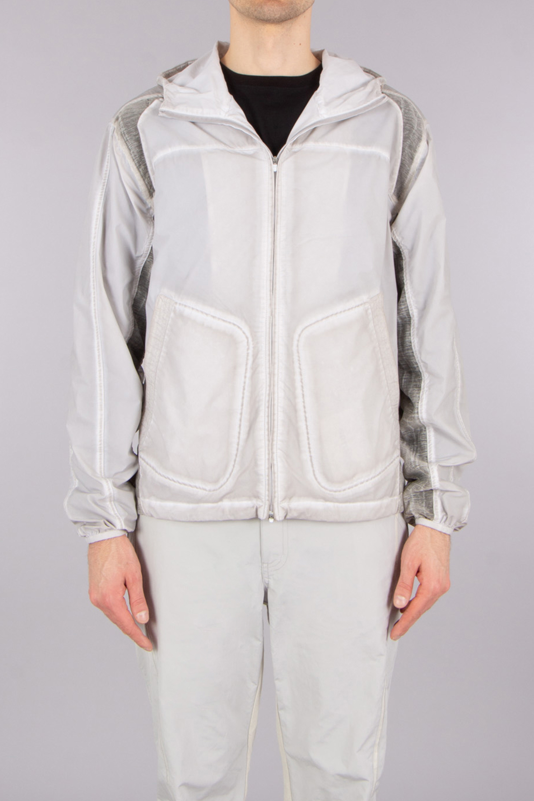 XLIM Regular Fit Garment Luna Dyed Technical Fabric Hooded Jacket XLIM Regular Fit Garment Luna Dyed Technical Fabric Hooded Jacket