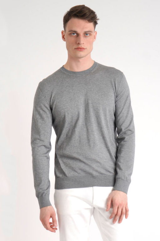 ZEGNA Baby Island Cotton Cashmere Crewneck Sweater ZEGNA Baby Island Cotton Cashmere Crewneck Sweater