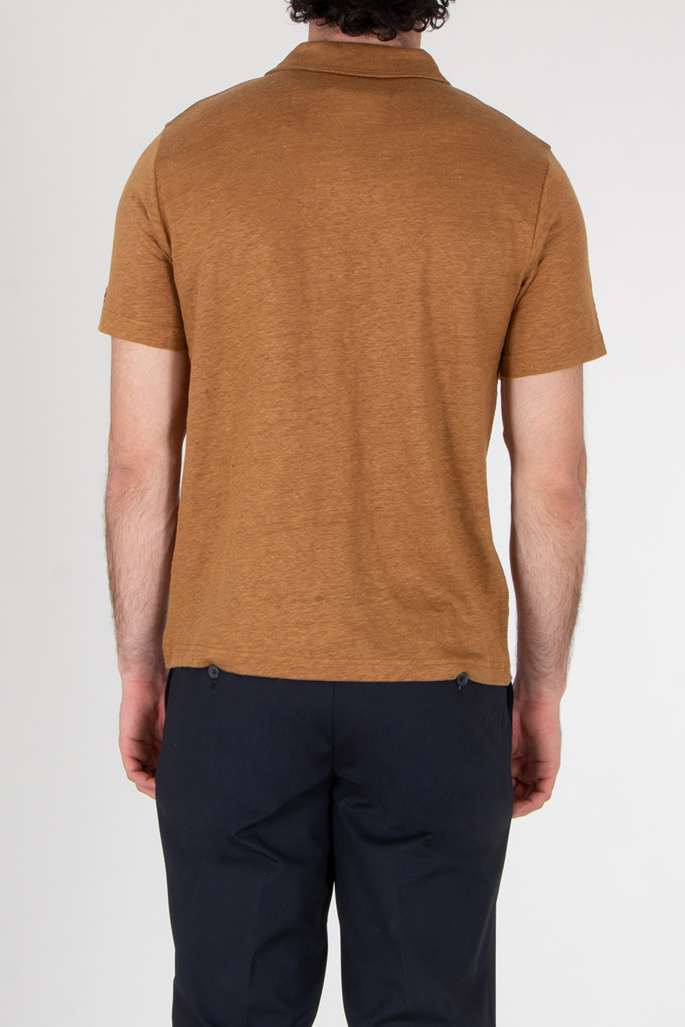 MC2 SAINT BARTH Regular Fit Linen Polo Shirt