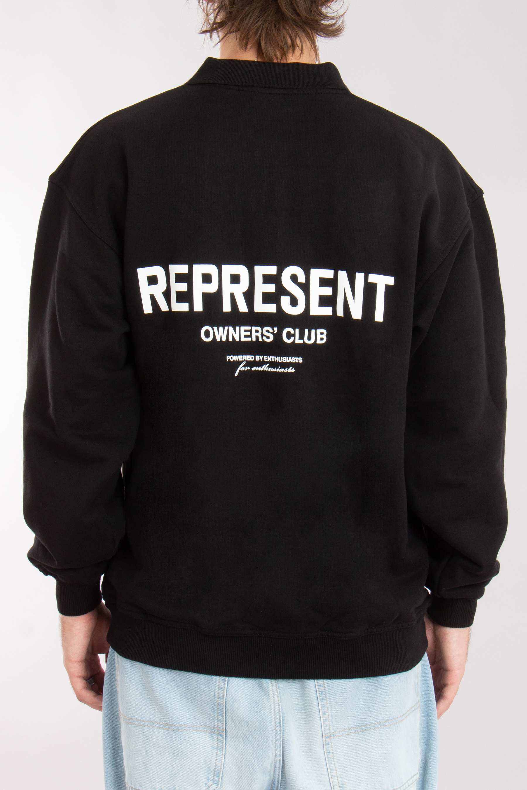 REPRESENT Owners Club Cotton Polo Sweatshirt REPRESENT Owners Club Cotton Polo Sweatshirt