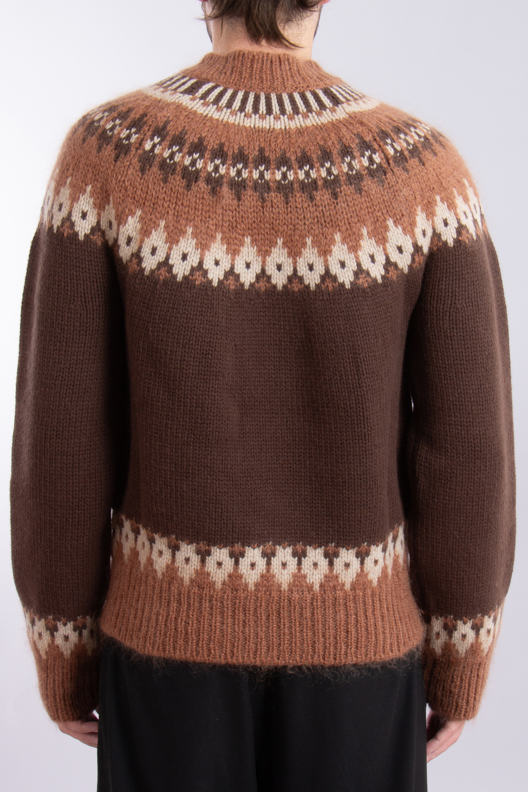 DSQUARED2 Jacquared Virgin Wool-Mohair Blend Sweater DSQUARED2 Jacquared Virgin Wool-Mohair Blend Sweater