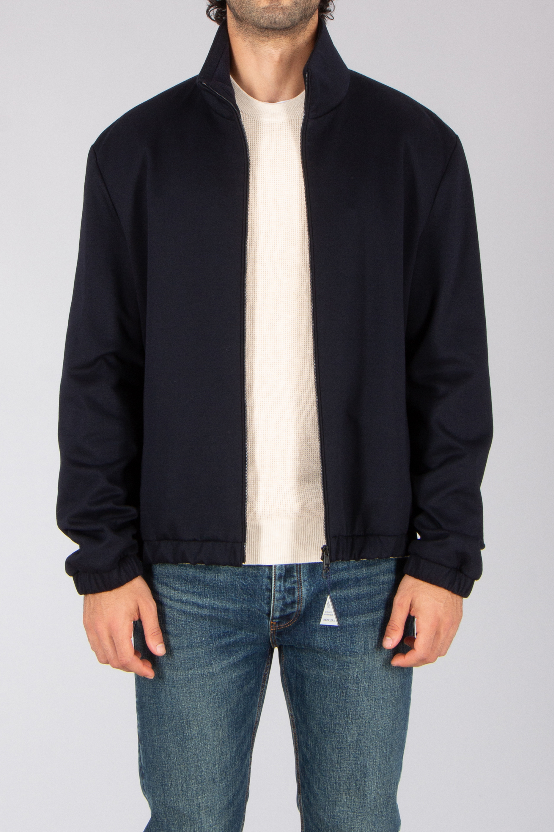 MONCLER Simorre Regular Fit Technical Cotton Blend Jersey Mantel, Jacke, Blazer, Hosen, Jeans