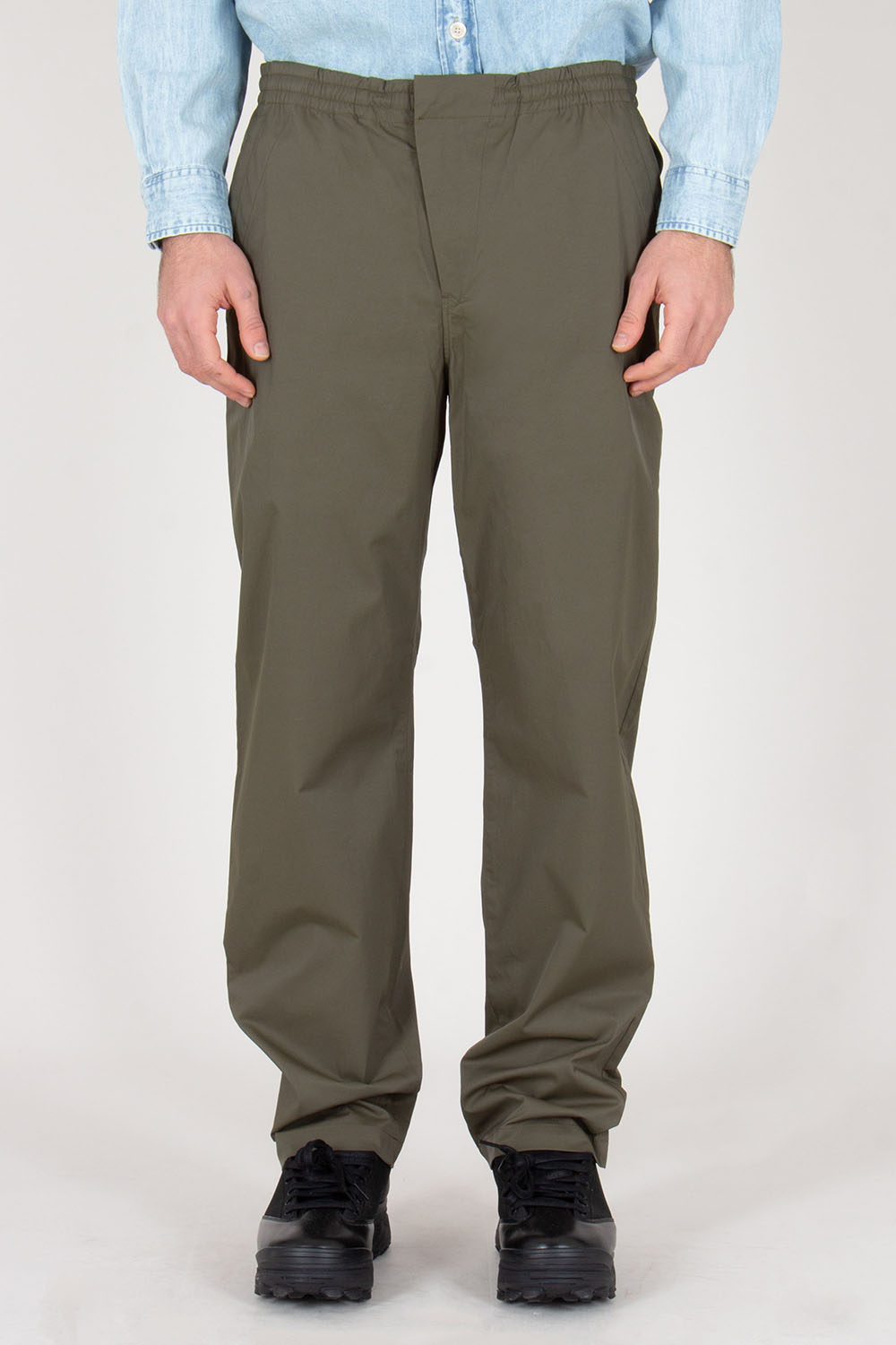 PAUL SMITH Tapered Fit Technical Nylon-Cotton Stretch Blend Drawstring Chinos