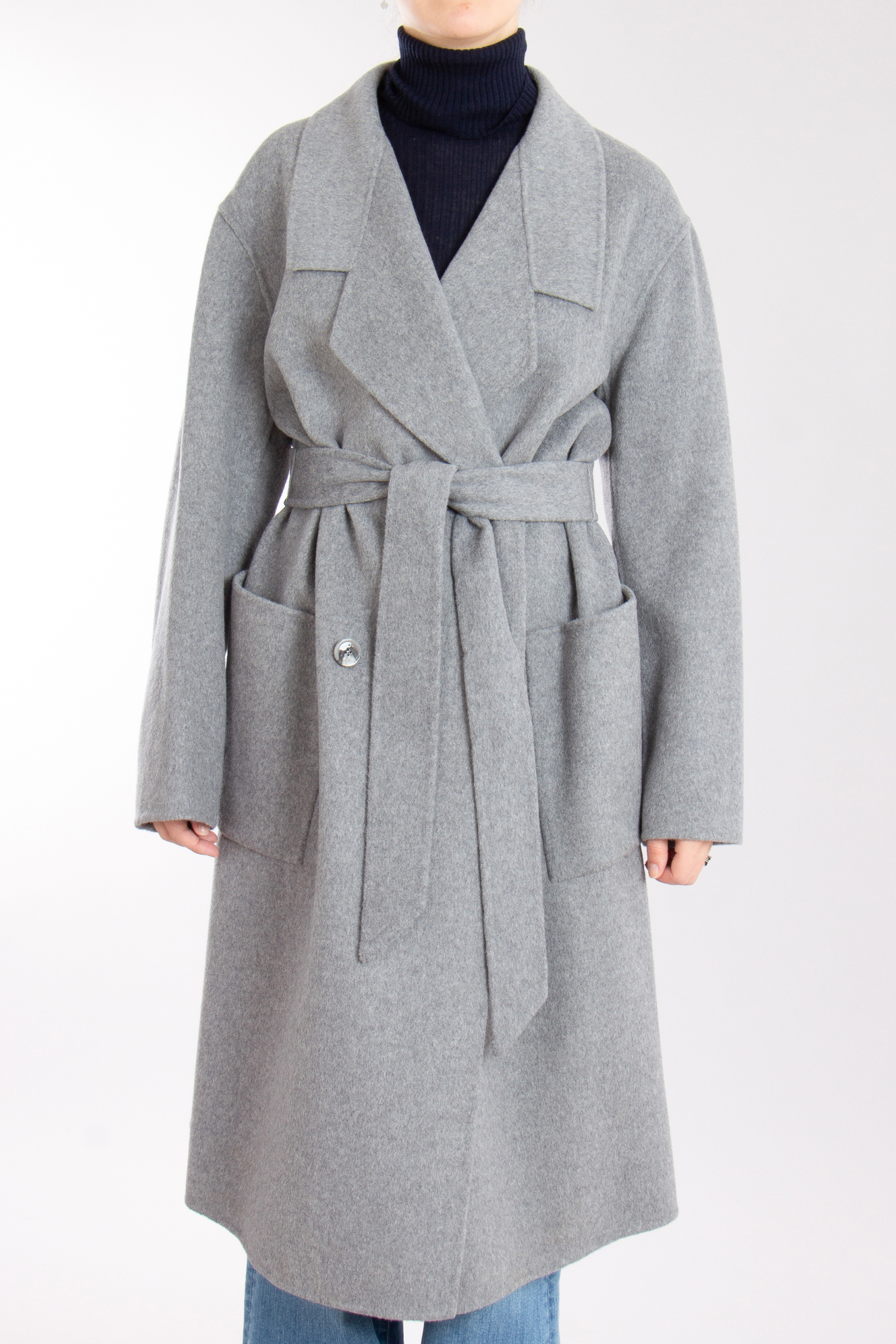 BOSS Recycled Double Face Wool Blend Coat Clibar