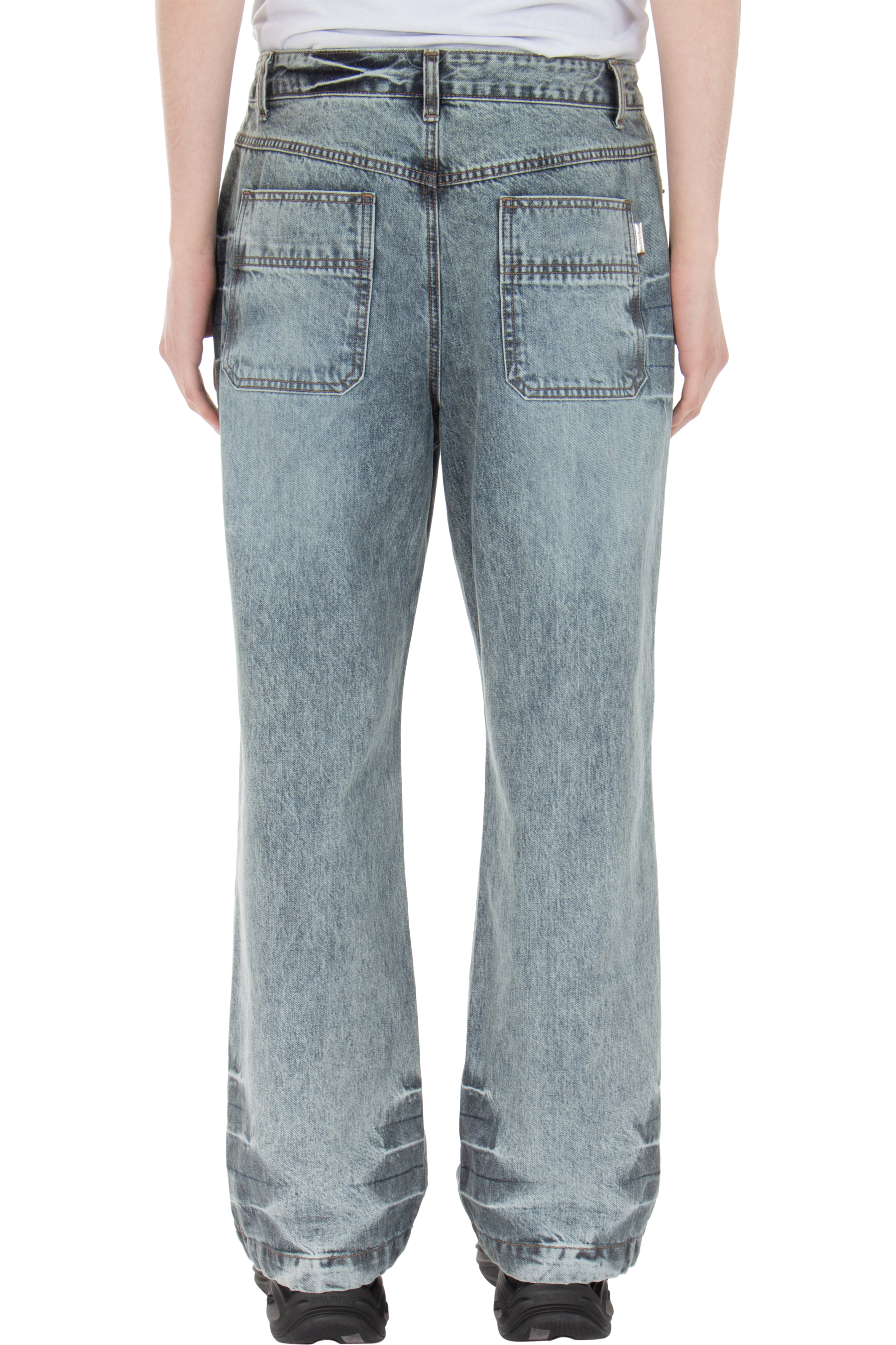 JUUN.J Washed Cotton Denim Jeans JUUN.J Washed Cotton Denim Jeans