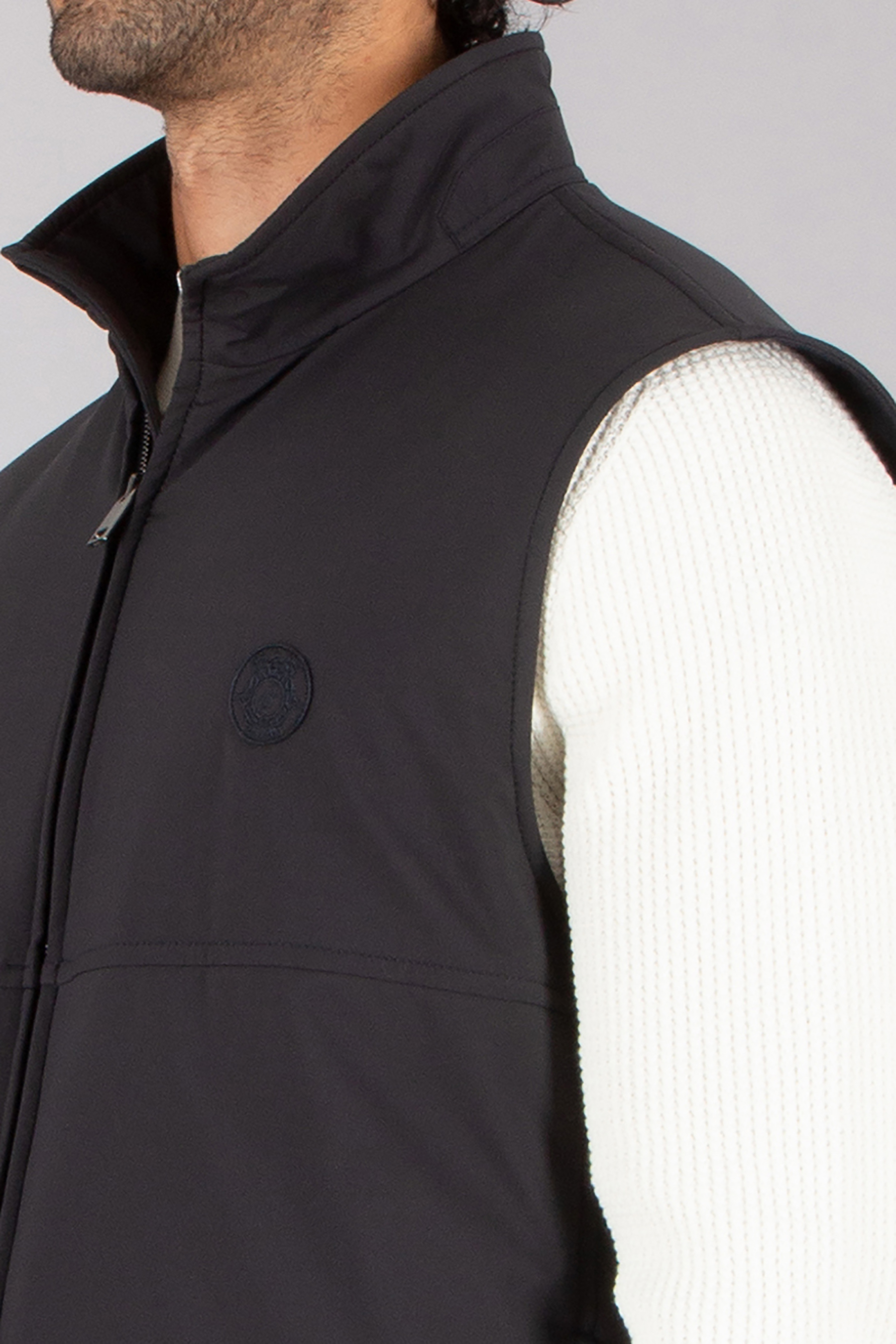 BRIONI Regular Fit Recycled Polyester Performa Vest Weste, Rettungsweste, Mantel, Fleece, Person