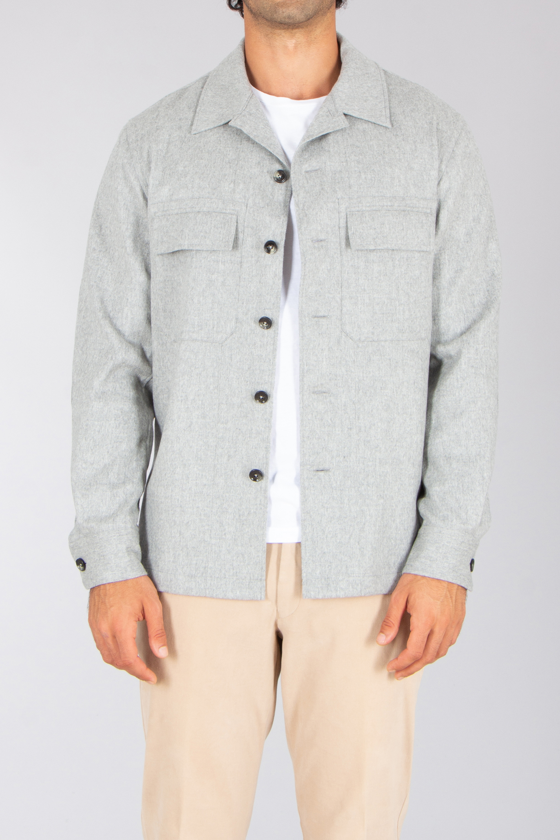 ZEGNA Regular Fit Oasi Cashmere Overshirt Alba Mantel, Jacke, Leinen, Hemd, Langarm