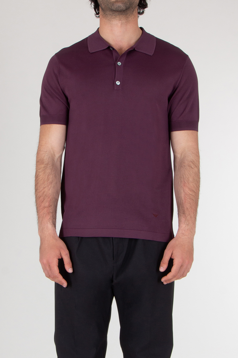 EMPORIO ARMANI Regular Fit Knitted Polo Shirt