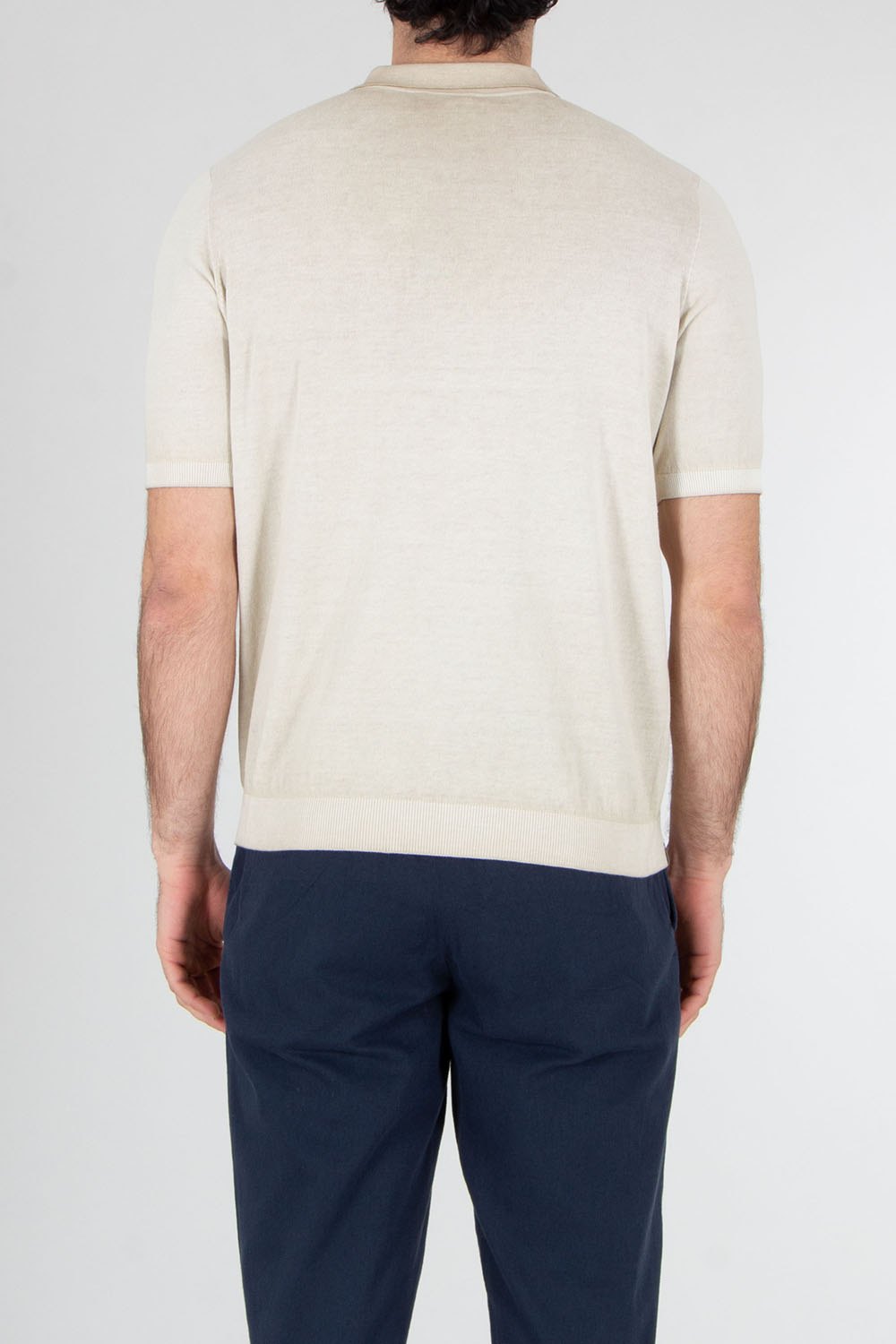 AROVESCIO Regular Fit Cotton Knit Polo