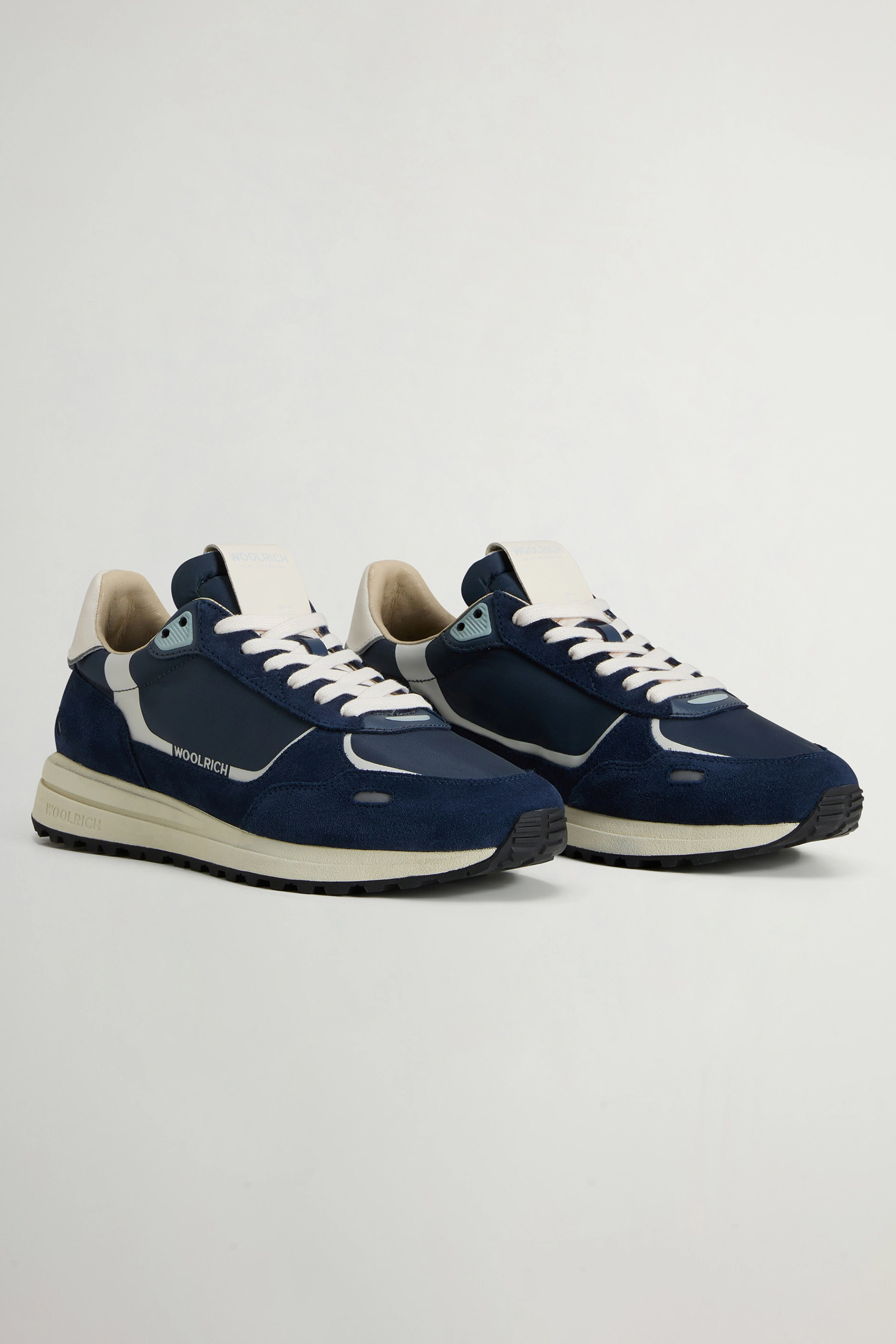 WOOLRICH Nylon Leather & Suede Sneakers Retro WOOLRICH Nylon Leather & Suede Sneakers Retro