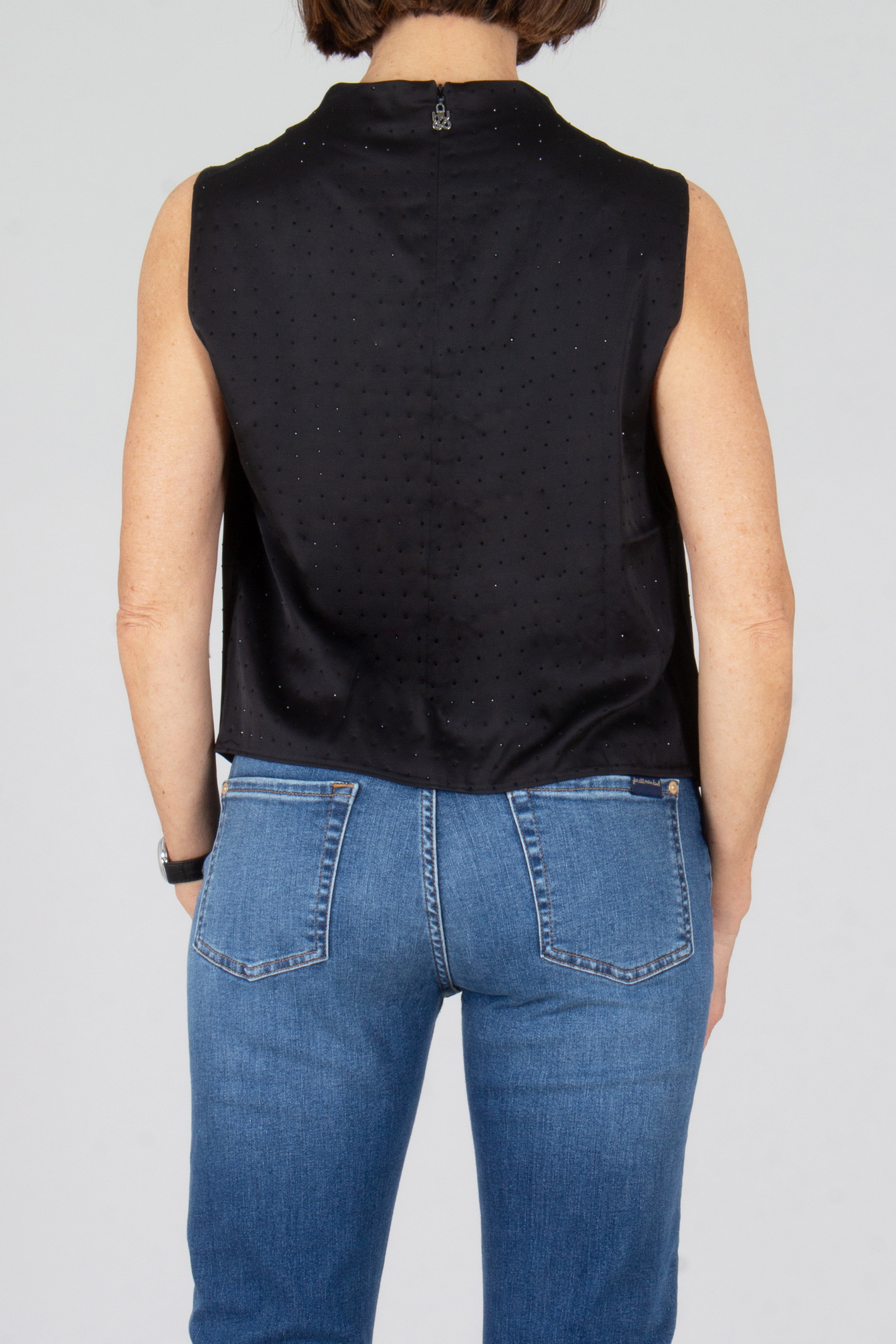 Bluse, Weste, Hosen, Jeanshose, Person