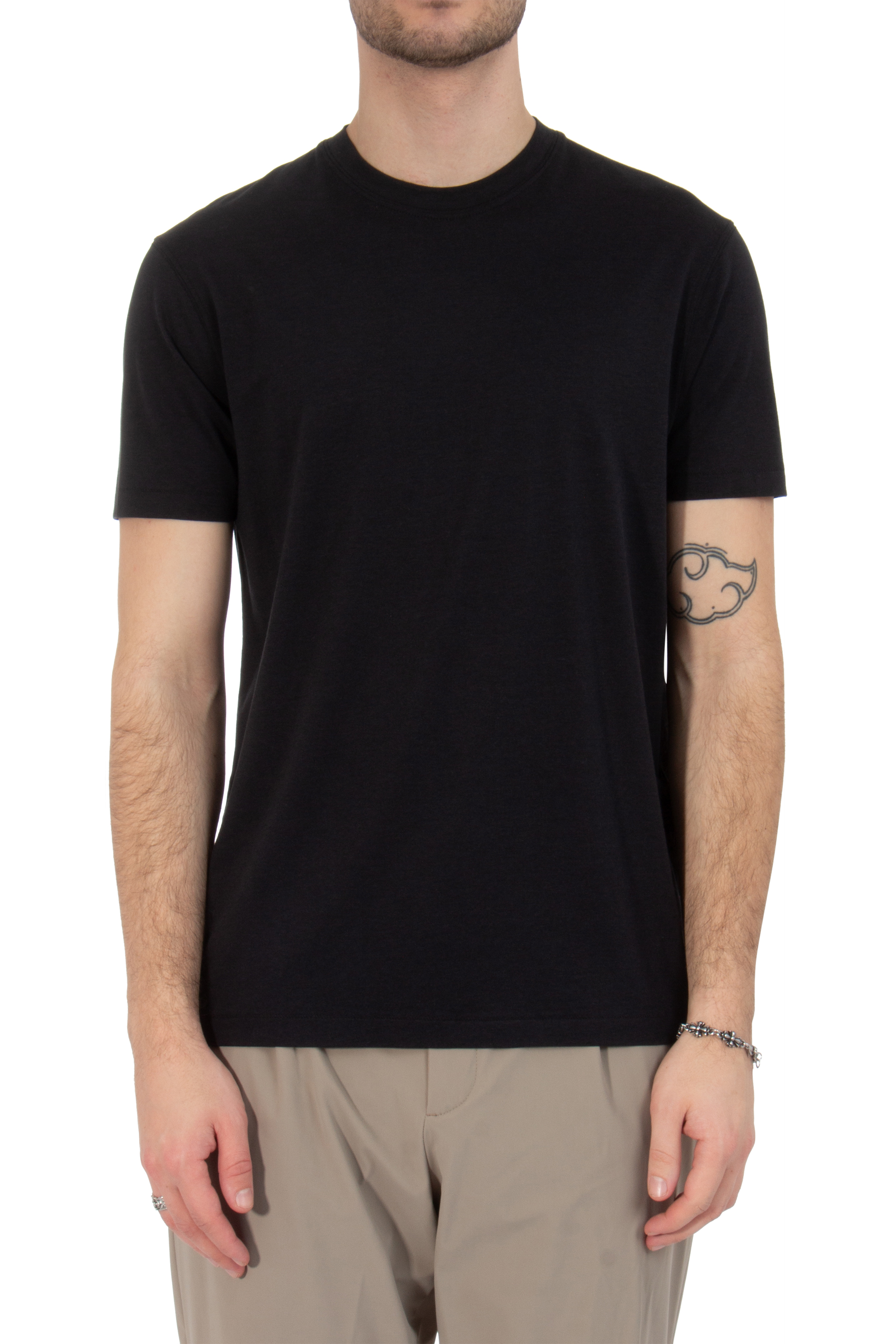 TOM FORD Regular Fit Lyocell-Cotton Blend T-Shirt TOM FORD Regular Fit Lyocell-Cotton Blend T-Shirt