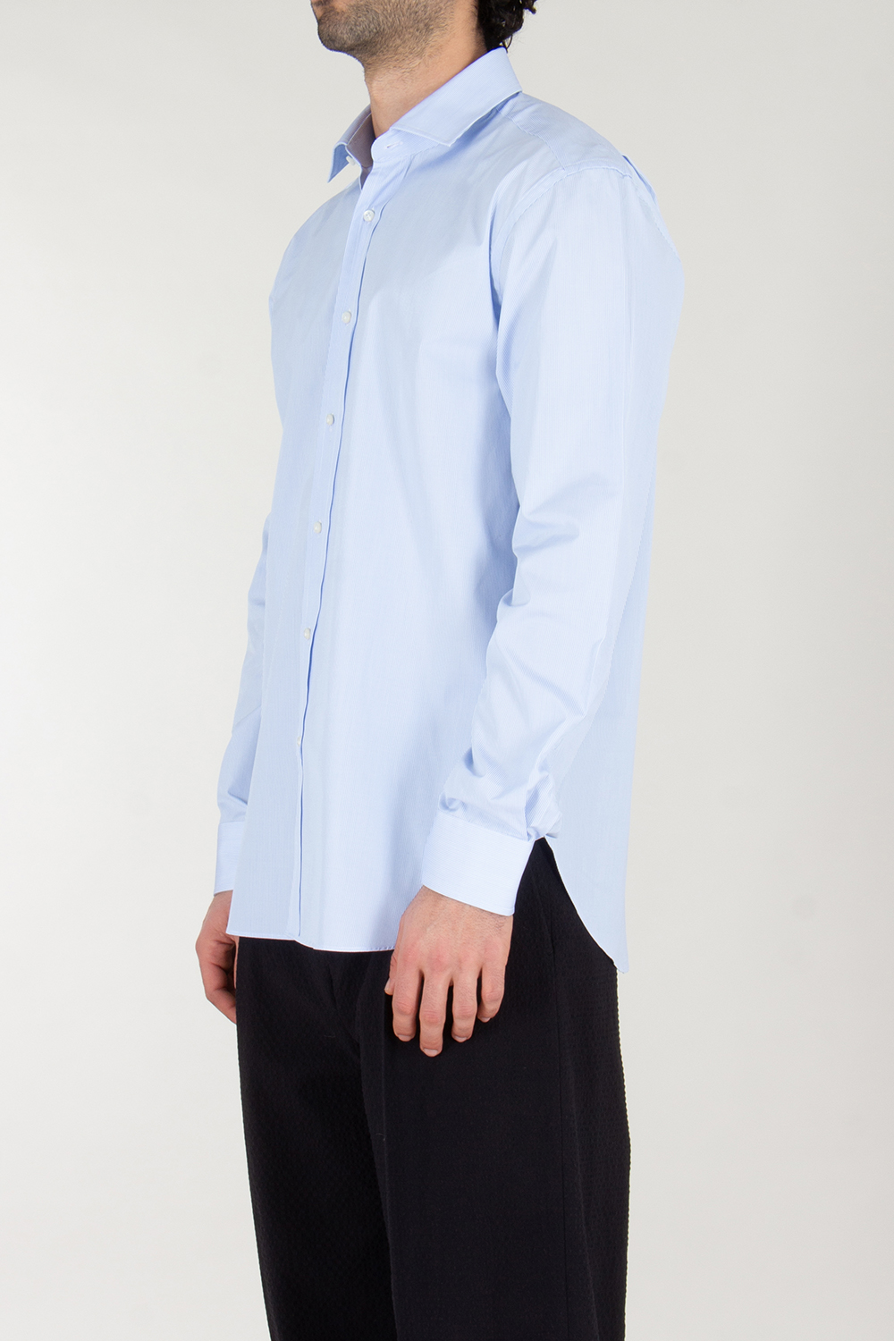 BECKHAM x BOSS Striped Cotton Shirt