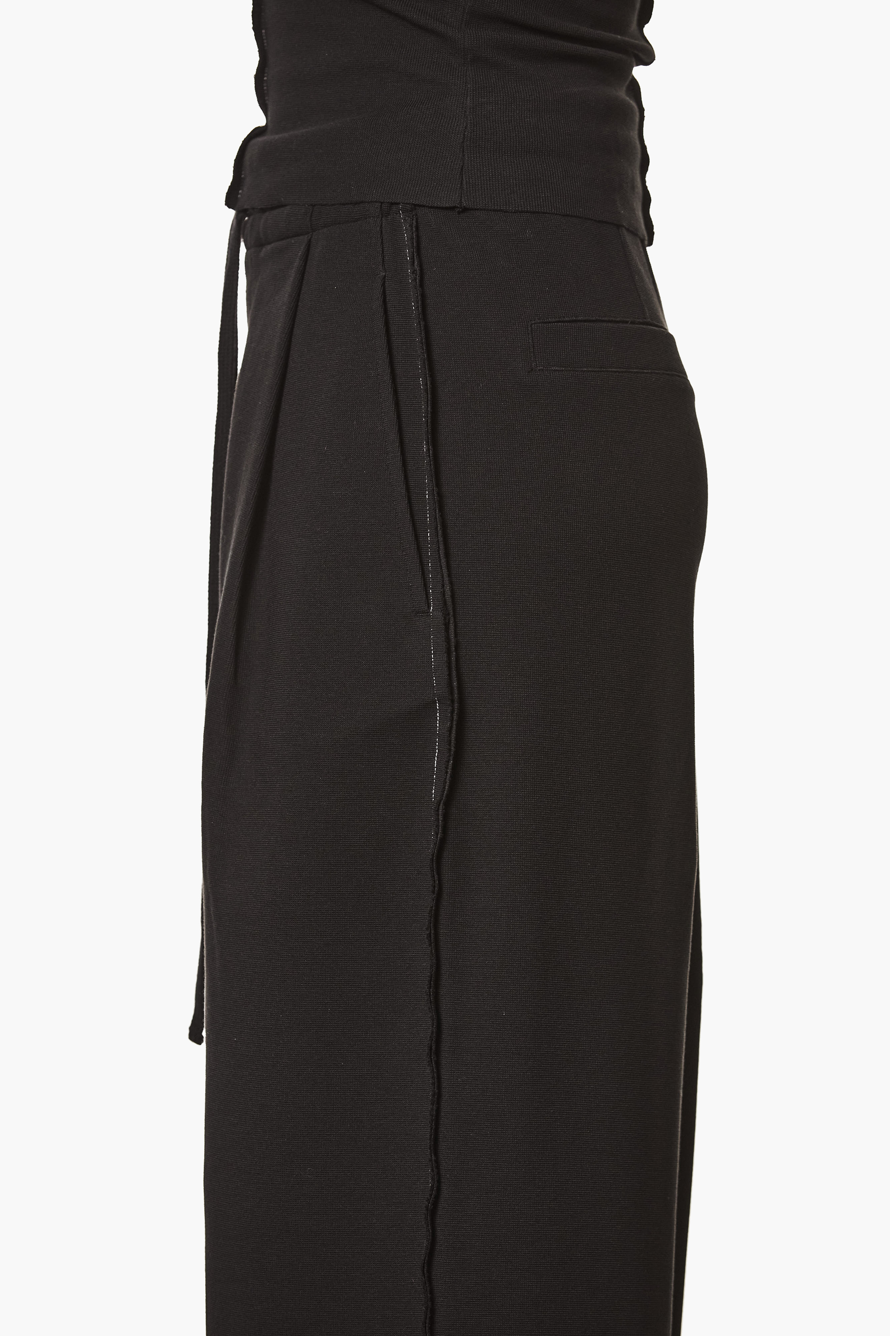 THOM KROM Wide Leg Structured Cotton Stretch Blend Stretch Sweatpants Bekleidung, Rock, Hosen, Mantel