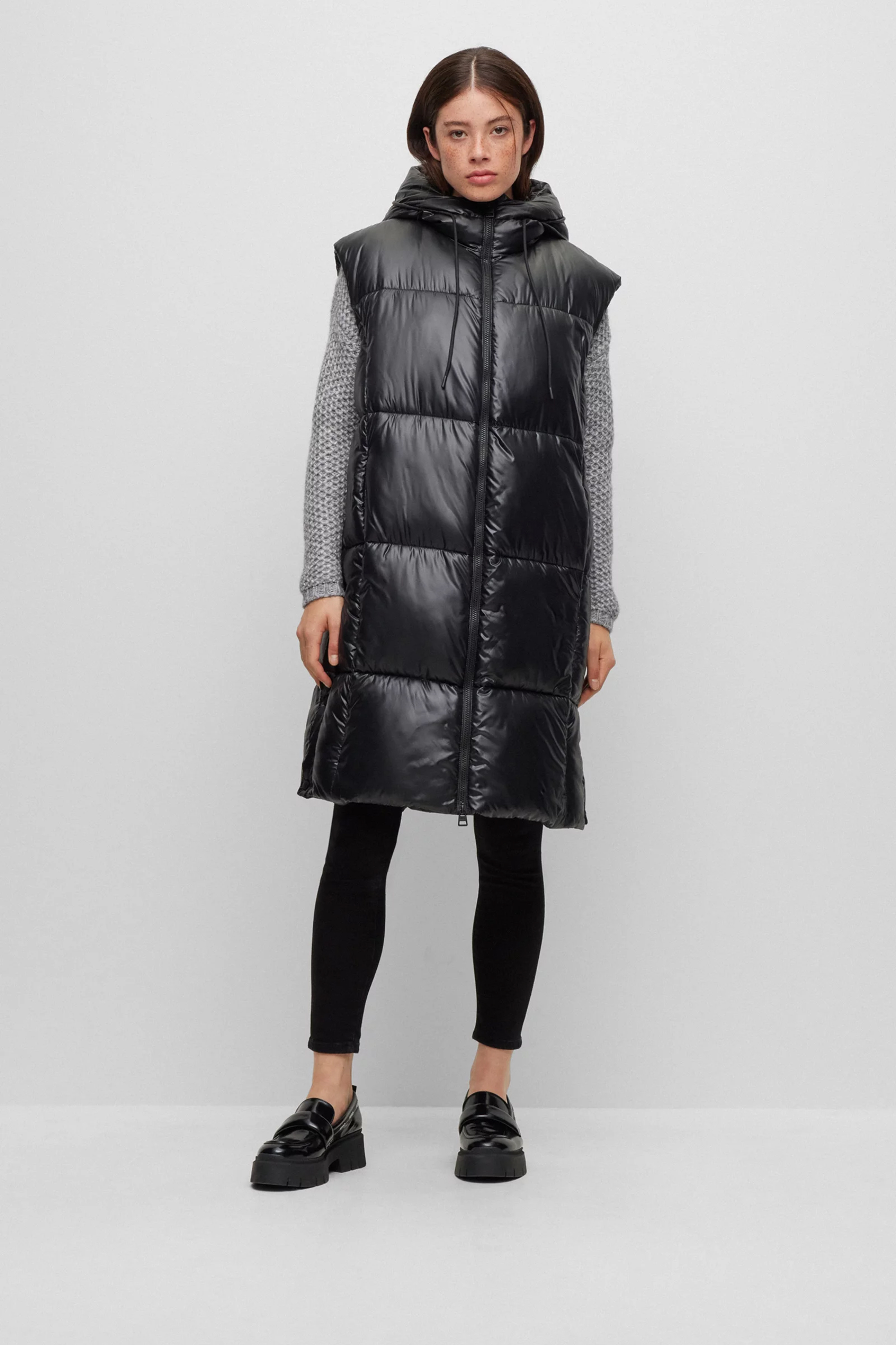 HUGO Quilted Recycled Synthetics Vest Felixia HUGO Quilted Recycled Synthetics Vest Felixia
