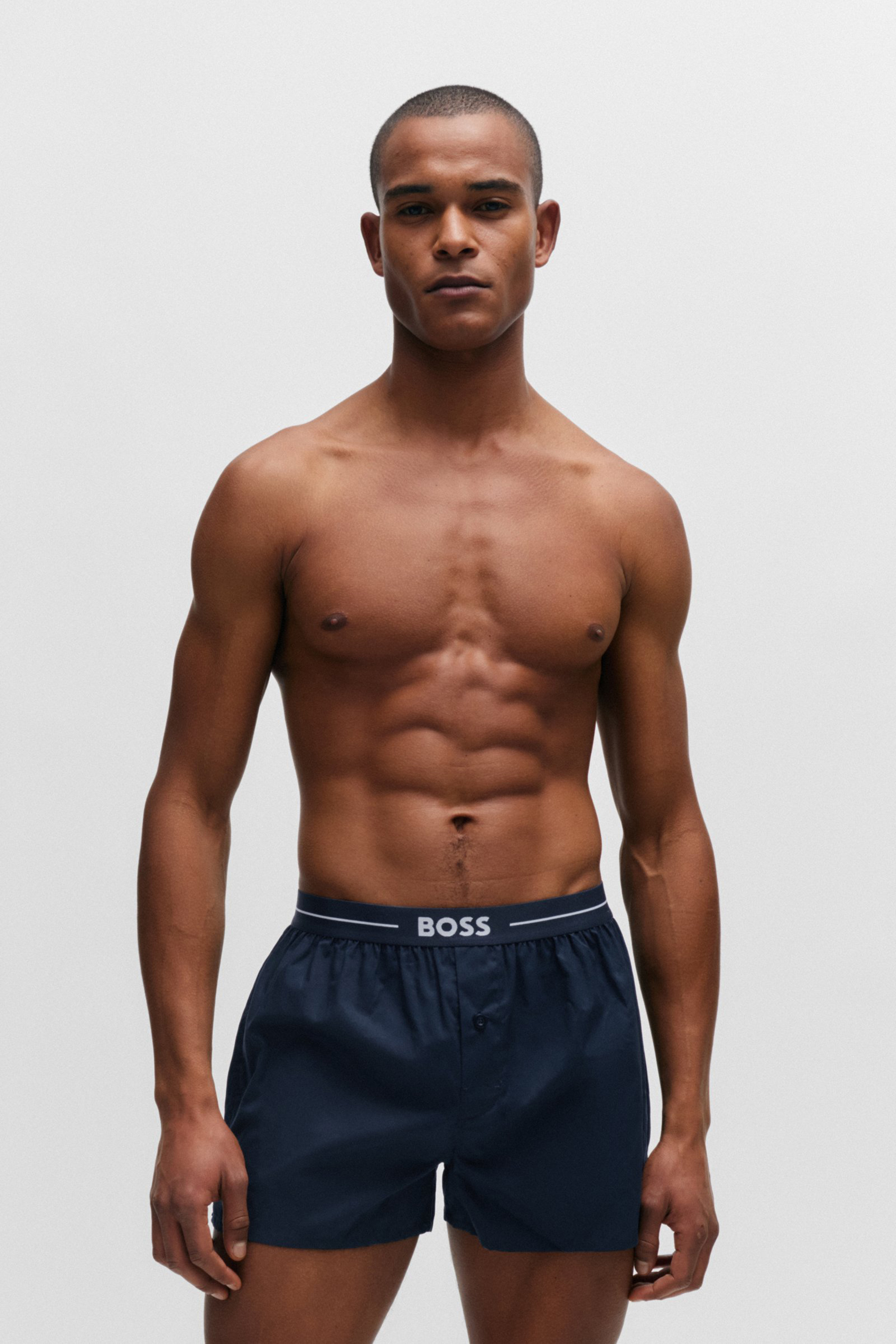 BOSS 2-Pack Cotton Poplin Pyjama Boxer Shorts BOSS 2-Pack Cotton Poplin Pyjama Boxer Shorts