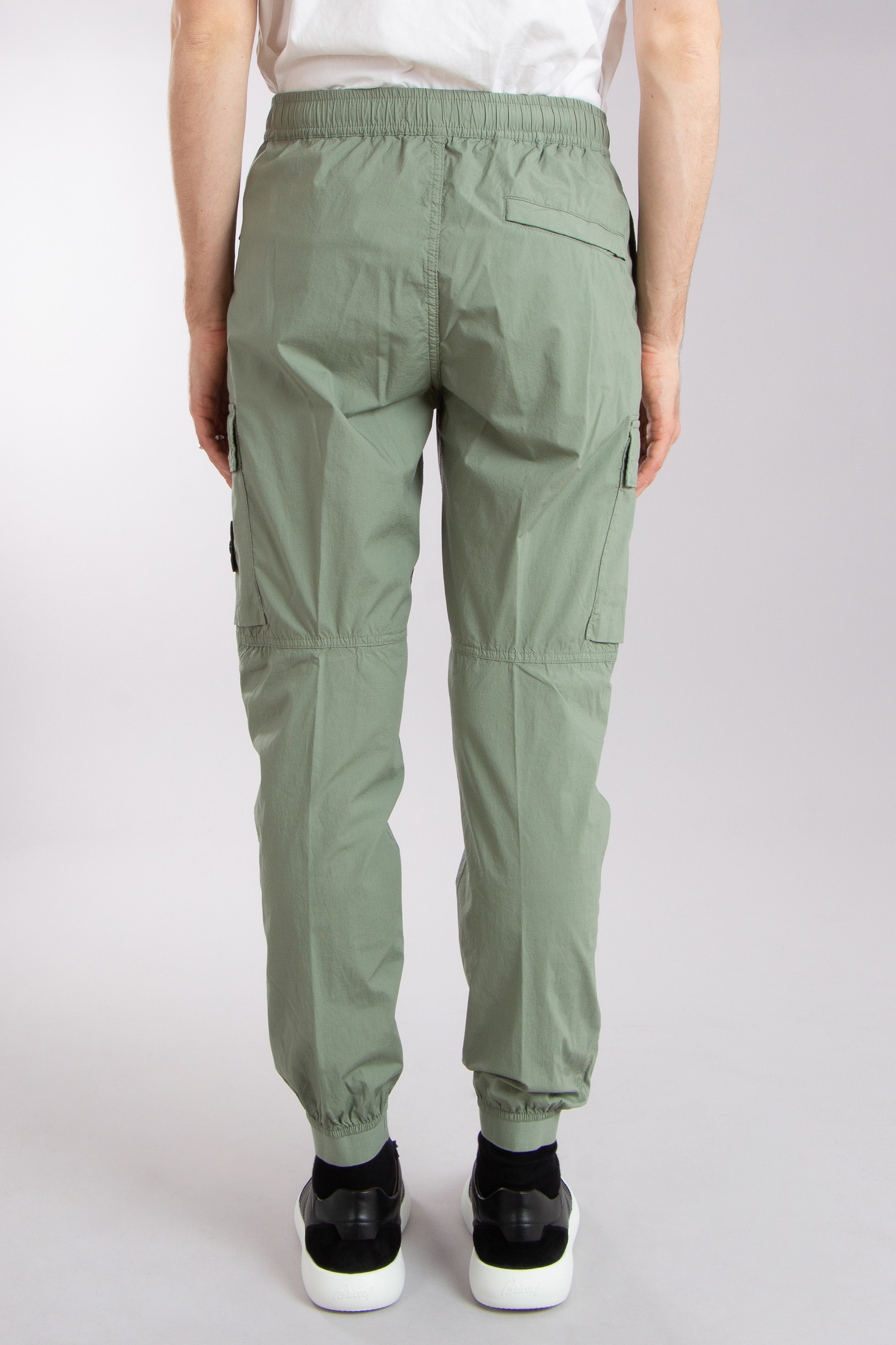 STONE ISLAND Regular Tapered Stretch Cotton Tela 'Paracadute' Pants STONE ISLAND Regular Tapered Stretch Cotton Tela 'Paracadute' Pants