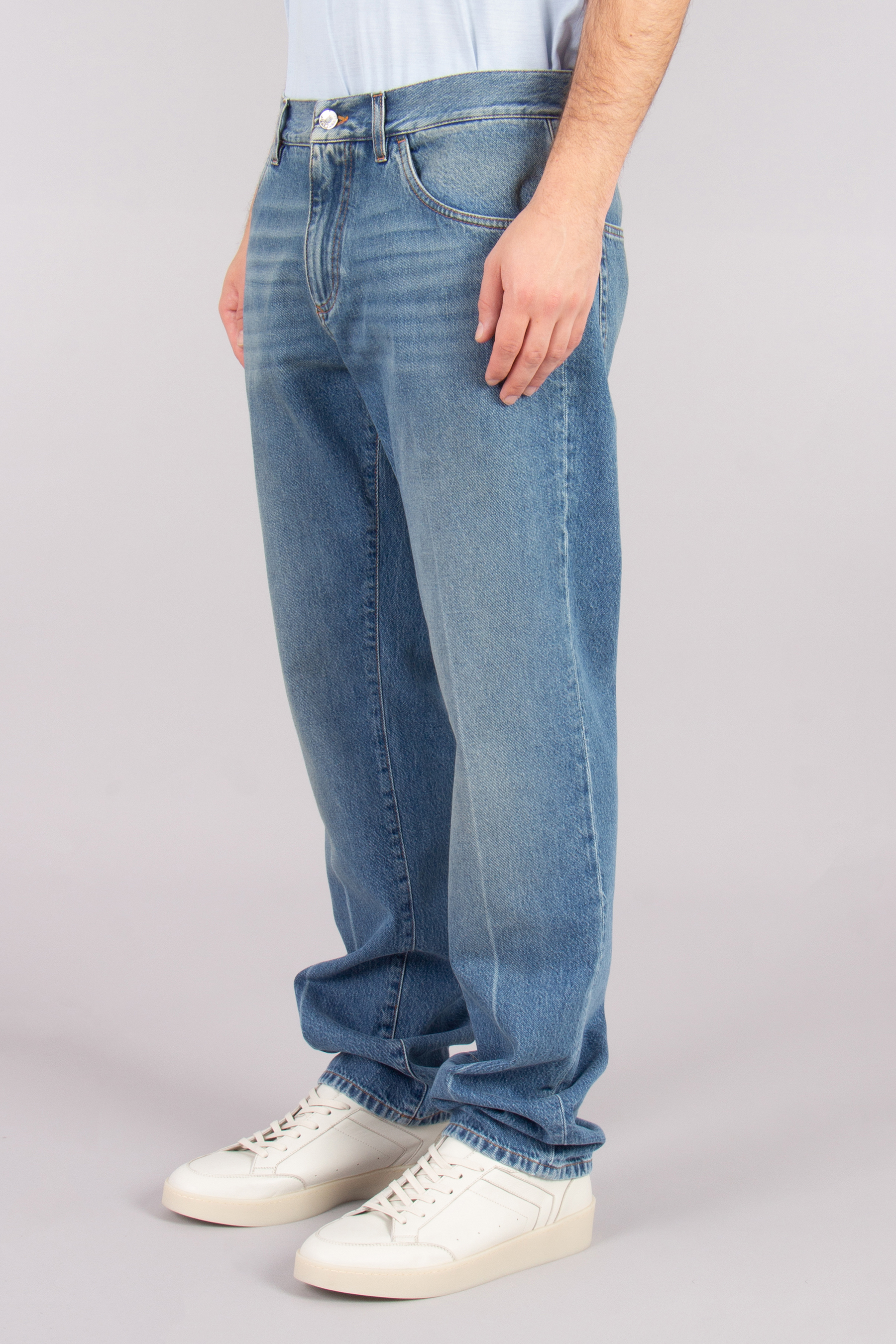 DOLCE & GABBANA Classic Fit Cotton Denim Jeans