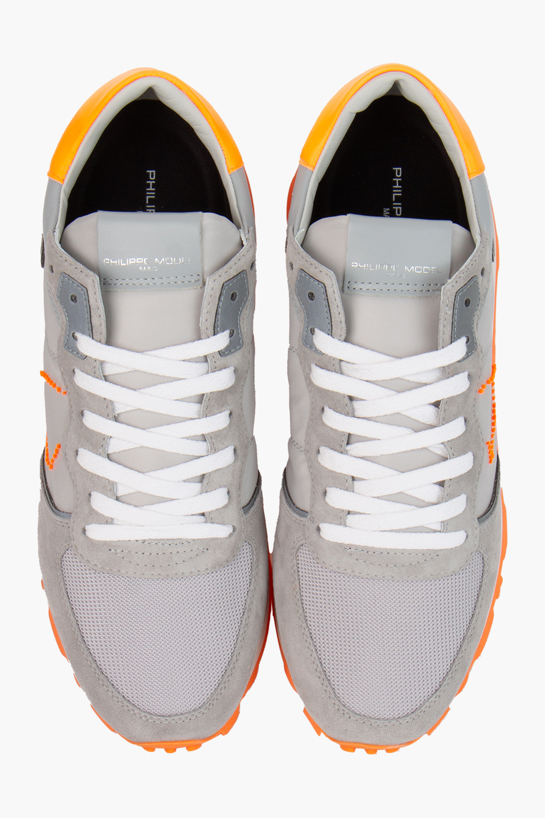 PHILIPPE MODEL Technical Fabric & Suede Sneakers Tropez Haute Low PHILIPPE MODEL Technical Fabric & Suede Sneakers Tropez Haute Low