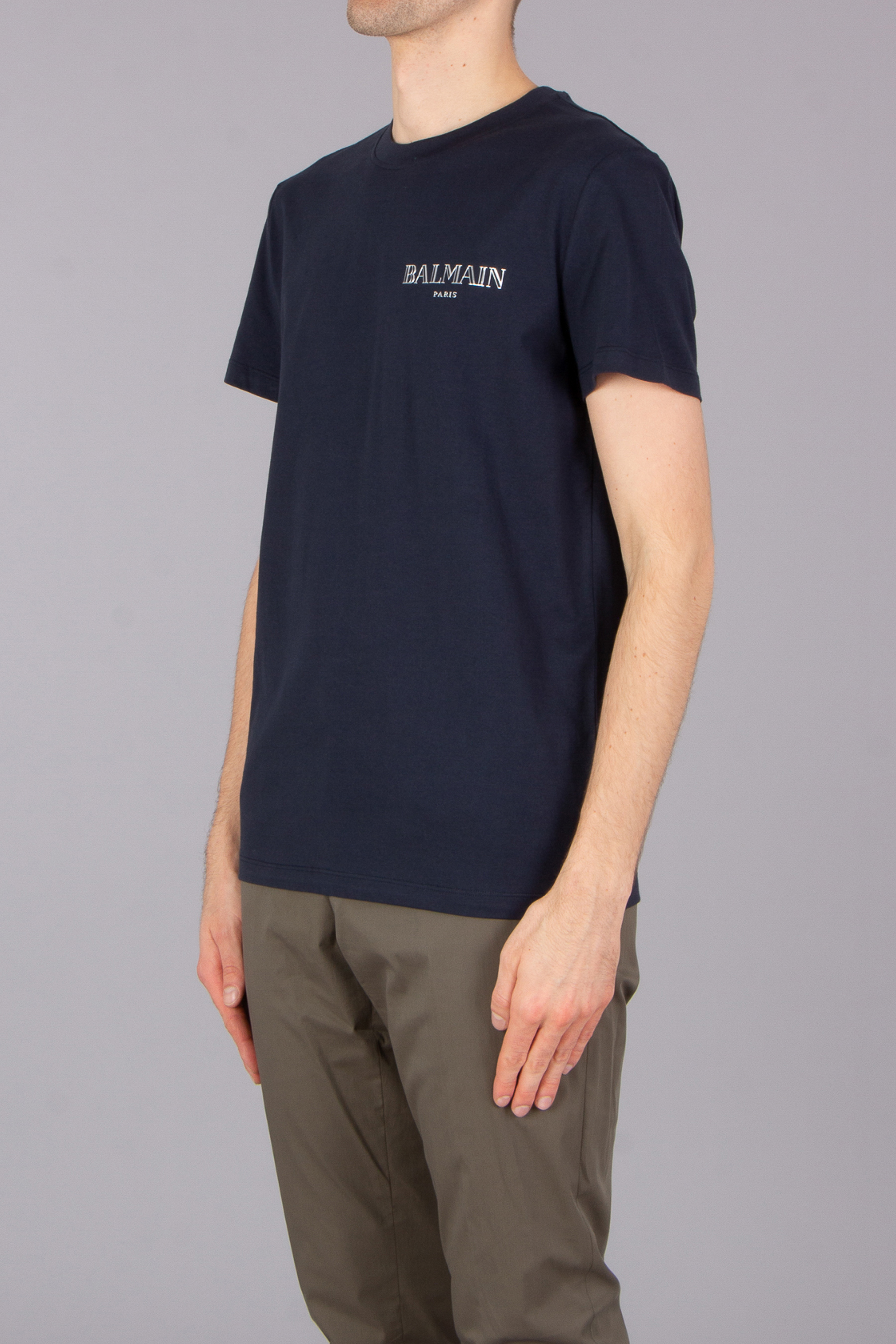 BALMAIN Regular Fit Printed Organic Cotton Jersey T-Shirt BALMAIN Regular Fit Printed Organic Cotton Jersey T-Shirt