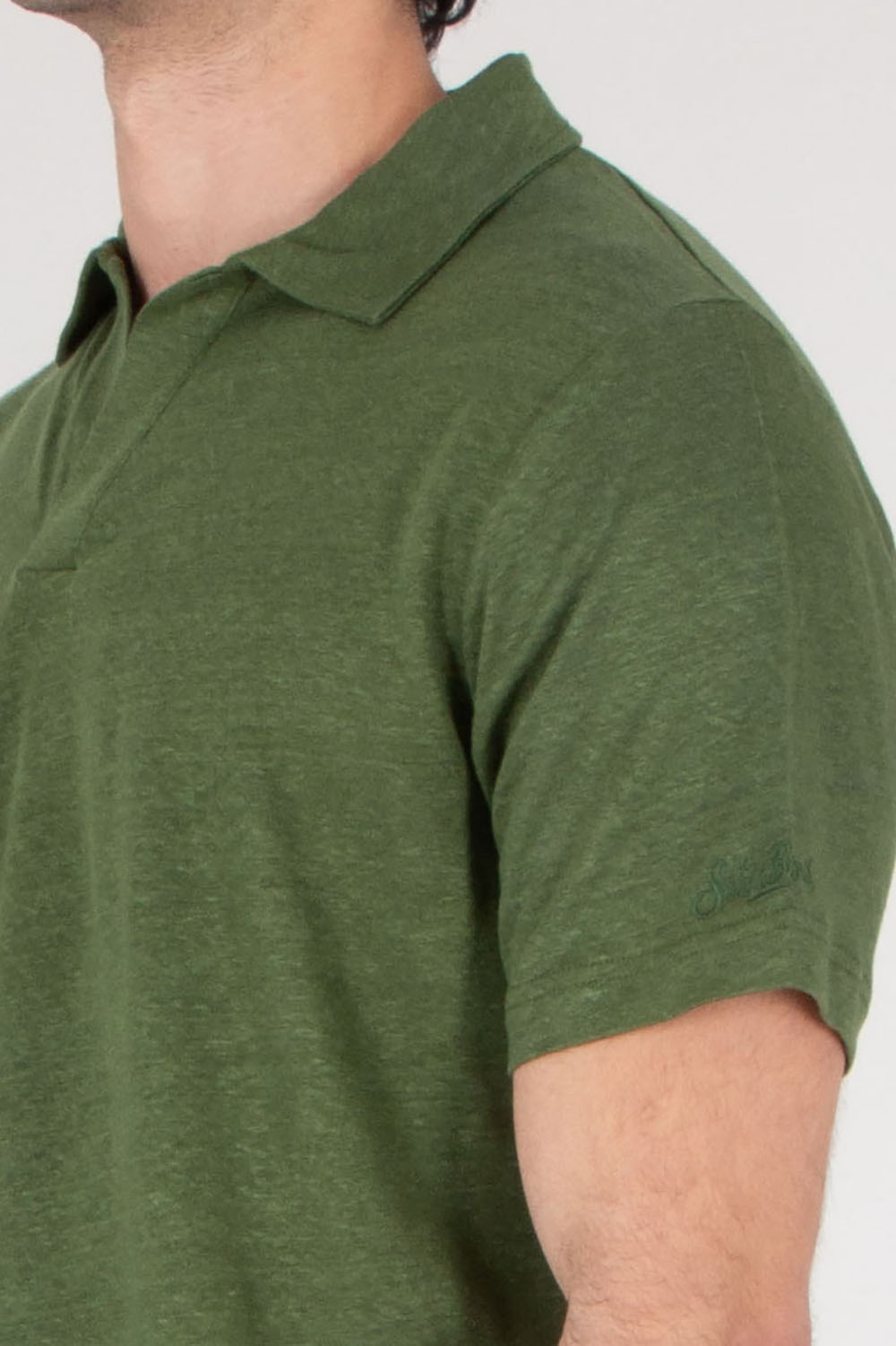 MC 2 SAINT BARTH Linen Jersey Polo Shirt Fraser