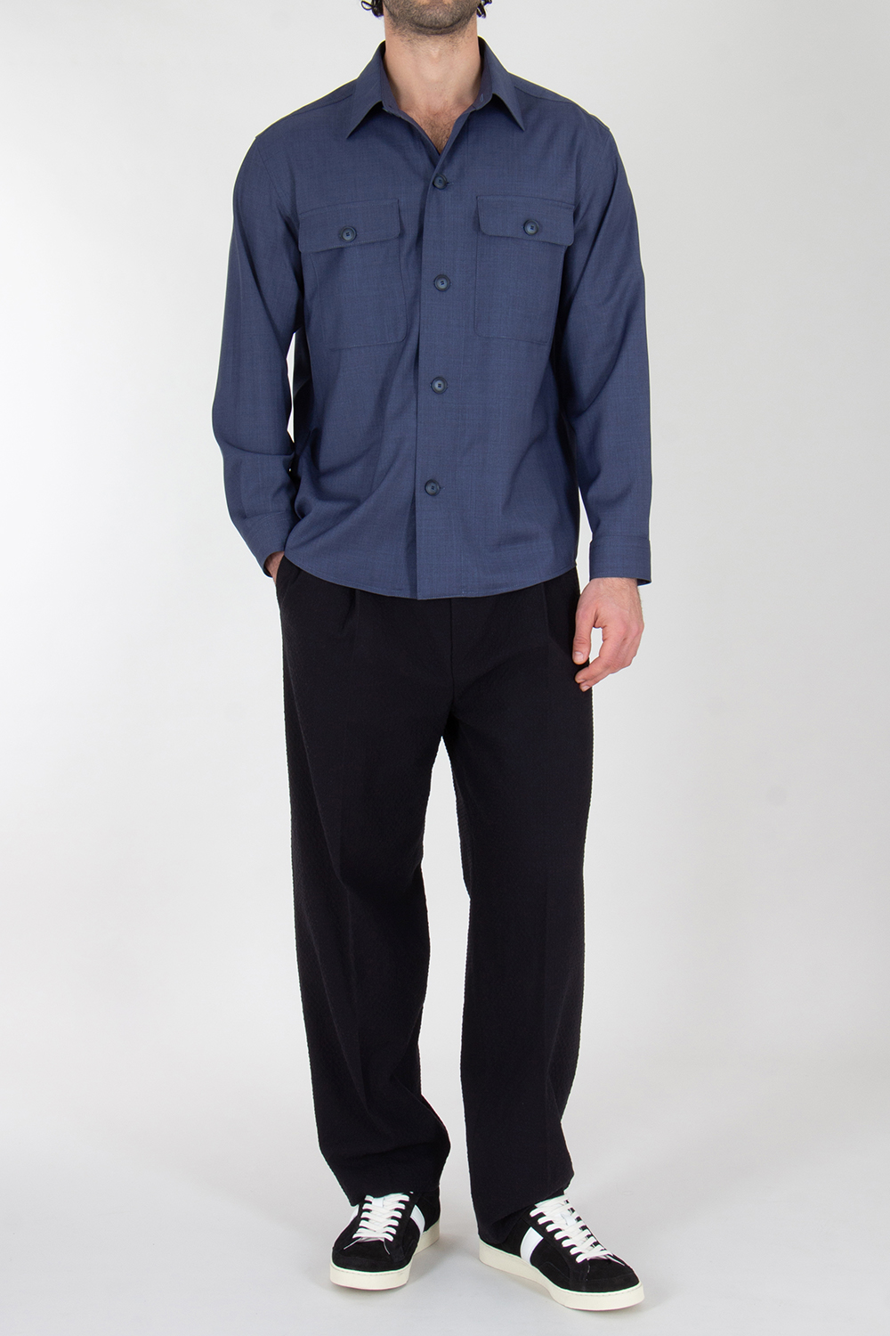 BOSS Relaxed Fit Airwool Overshirt