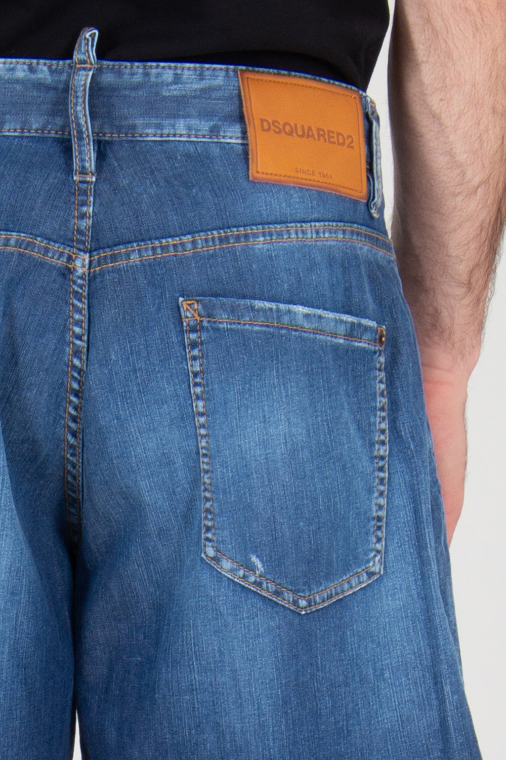 DSQUARED2 Distressed Denim Shorts Boxer