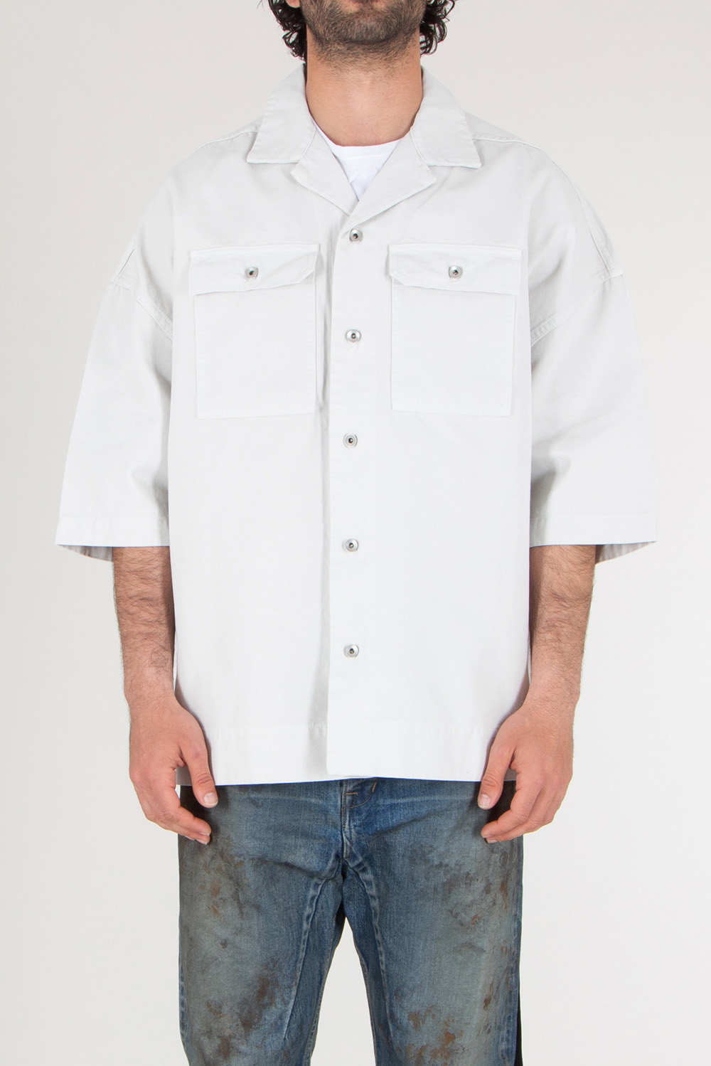 RICK OWENS DRKSHDW Oversized Organic Cotton Shirt Magnum Tommy