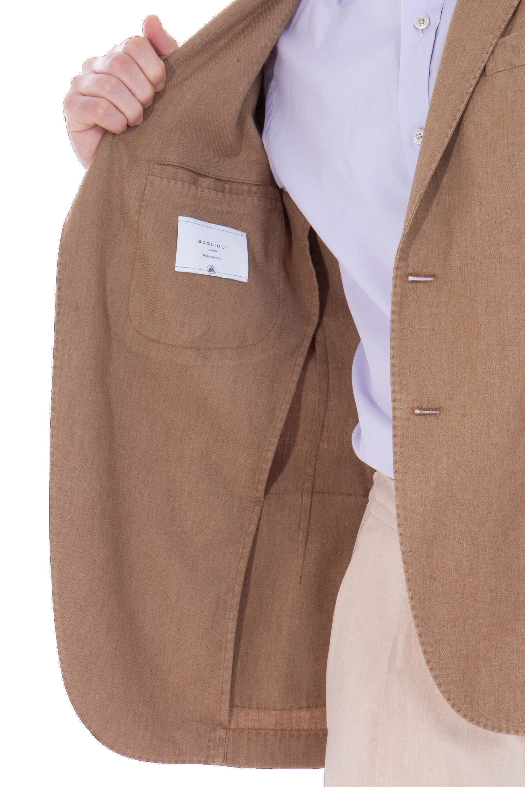 BOGLIOLI Regular Fit Cotton-Linen Blend K-Jacket BOGLIOLI Regular Fit Cotton-Linen Blend K-Jacket