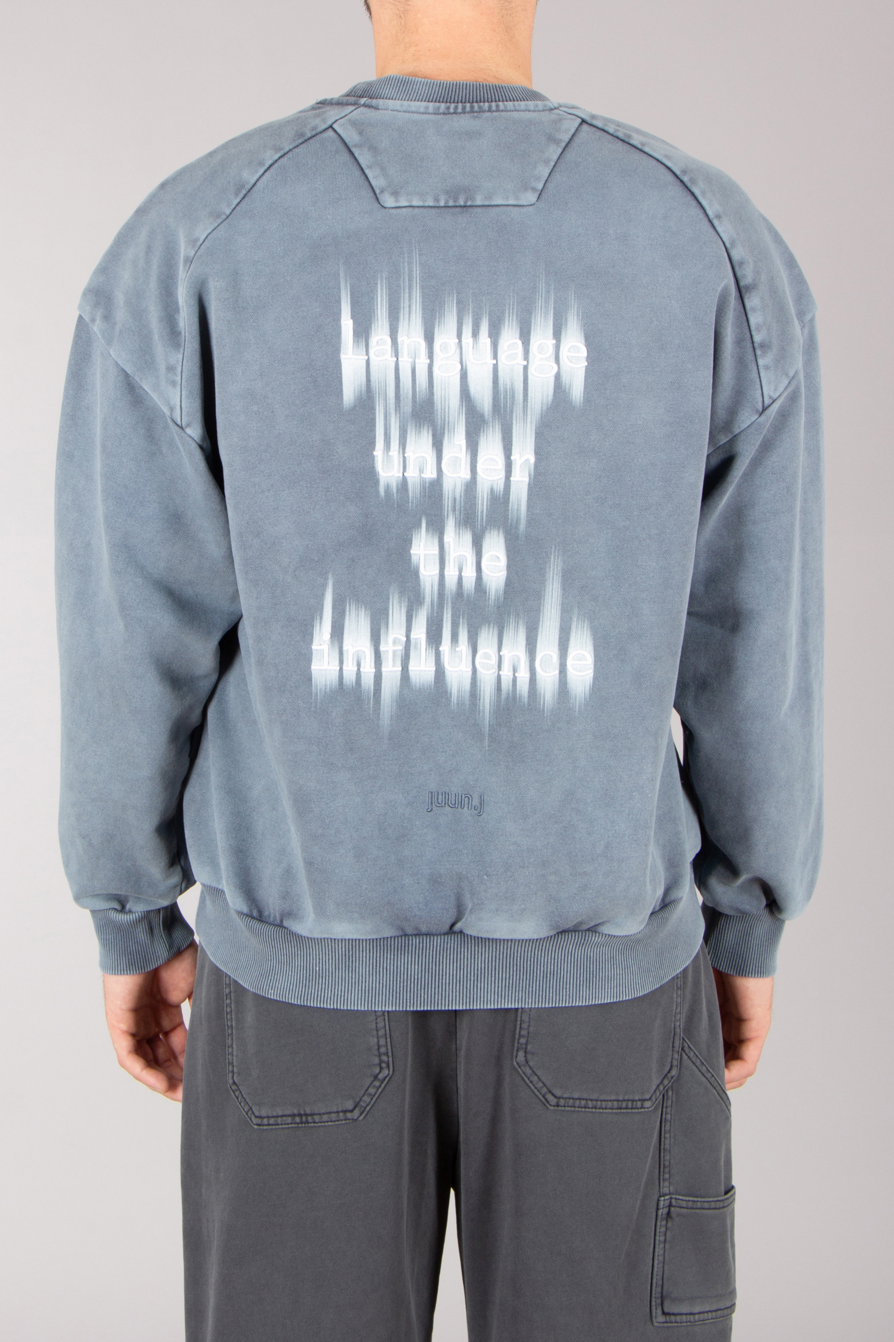 JUUN.J Loose Fit Language Under The Influence Sweatshirt