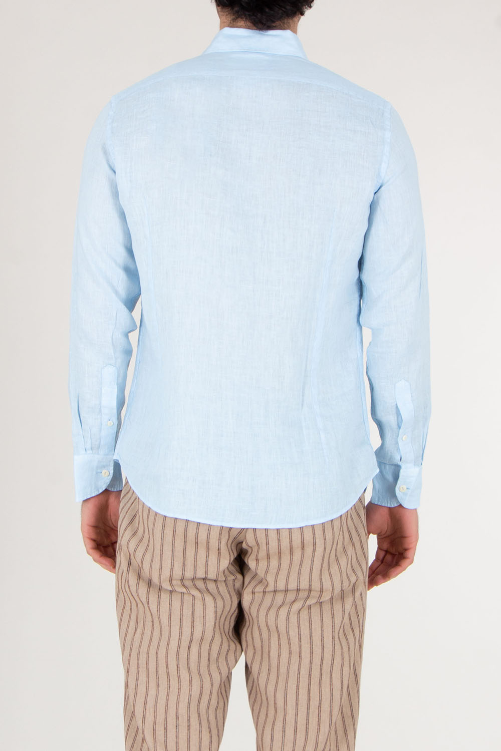 MC 2 SAINT BARTH Regular Fit Linen Shirt Pamplona