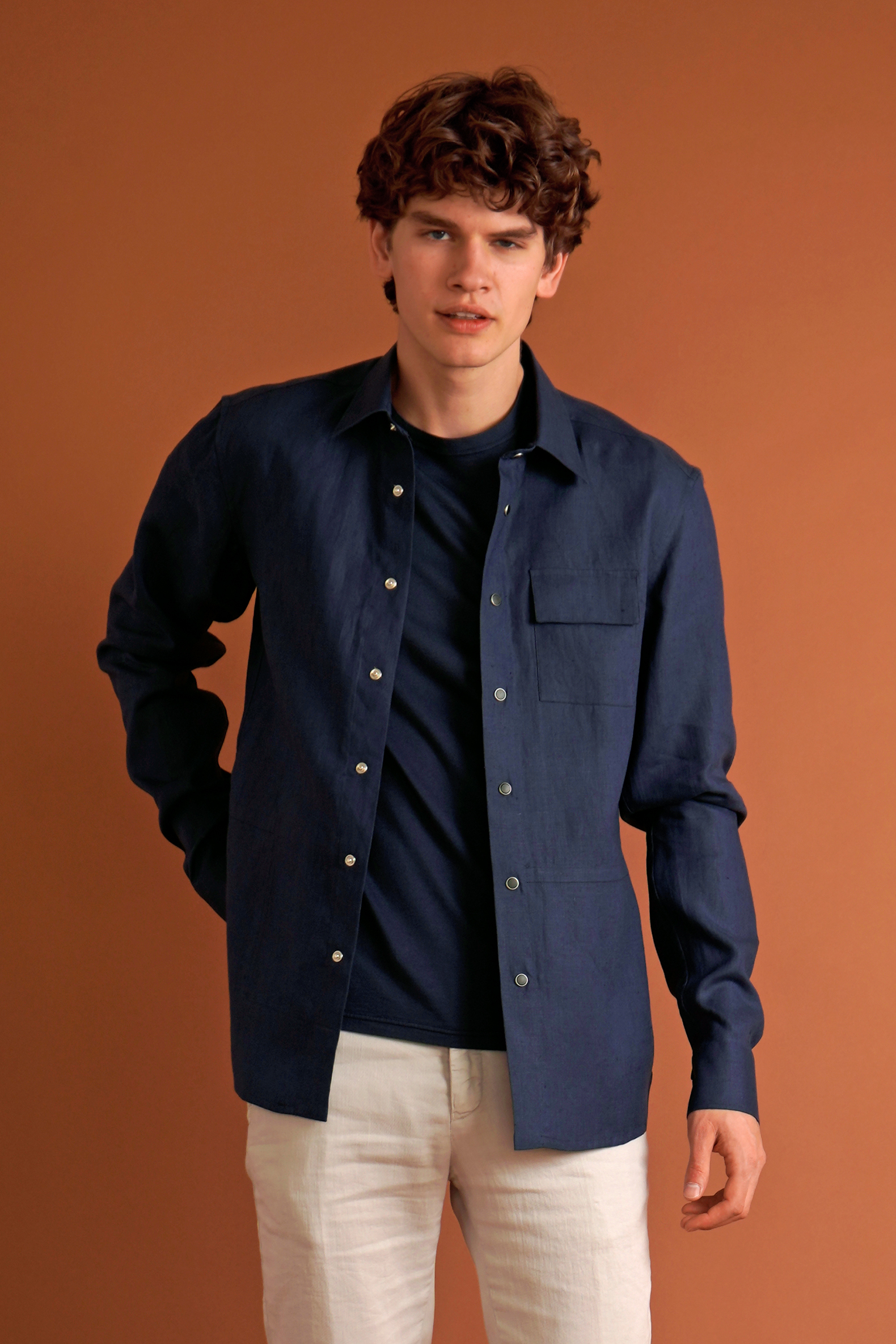 Hemd, Mantel, Hosen, Blazer, Person