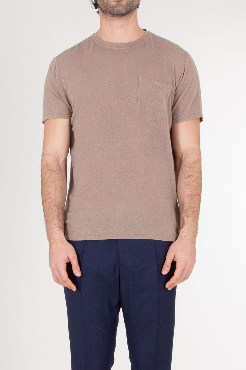 BOWERY NYC Regular Fit Linen Jersey T-Shirt Essential