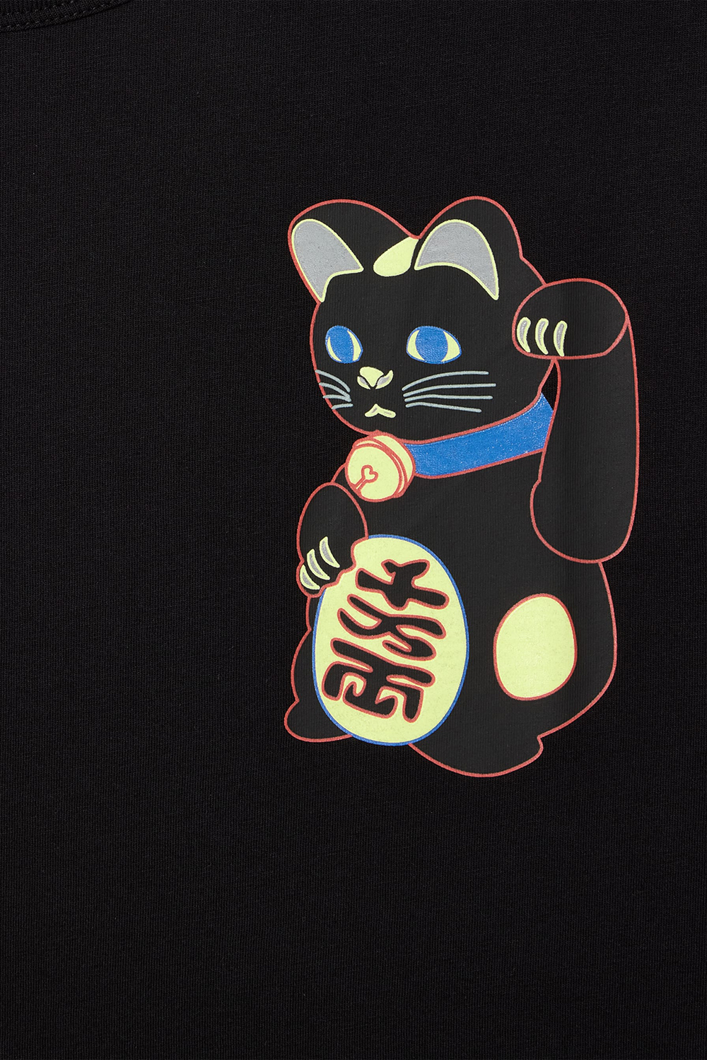 PAUL SMITH Casual Fit Lucky Cat Print Organic Cotton Jersey T-Shirt