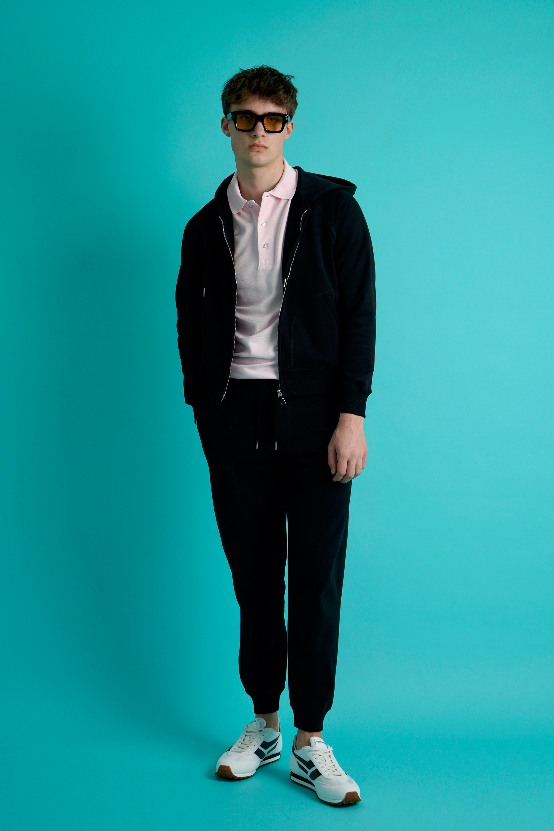TOM FORD Classic Fit Cotton Blend Zip-Up Hoodie Formelle Kleidung, Anzug, Blazer, Mantel, Jacke