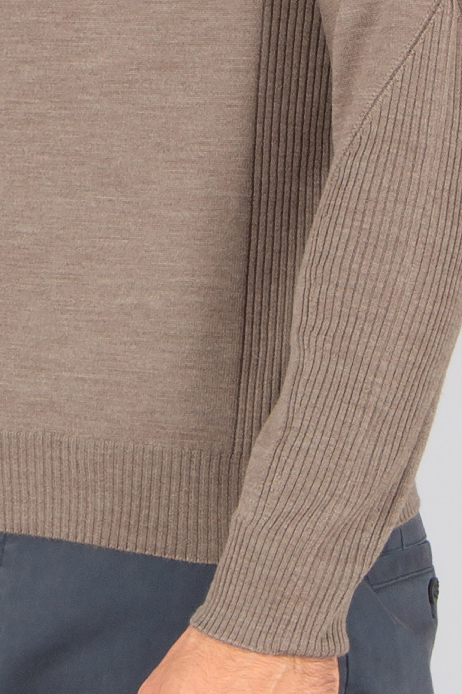 SEASE Regular Fit Virgin Wool Whole Round Neck Sweater Bekleidung, Strickwaren, Pullover, Langarm, Ärmel