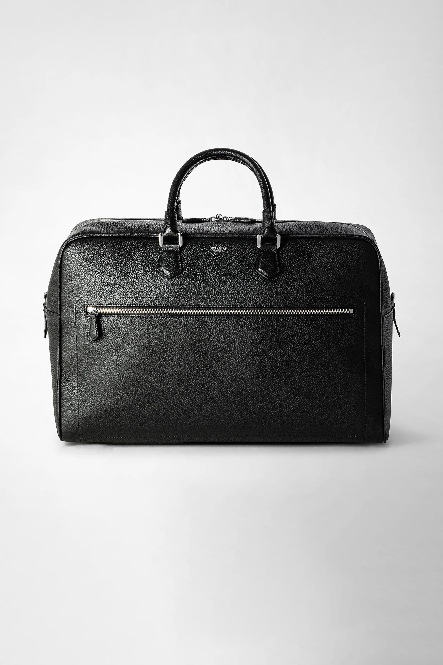 Day tote bag in cachemire leather black – Serapian Boutique
