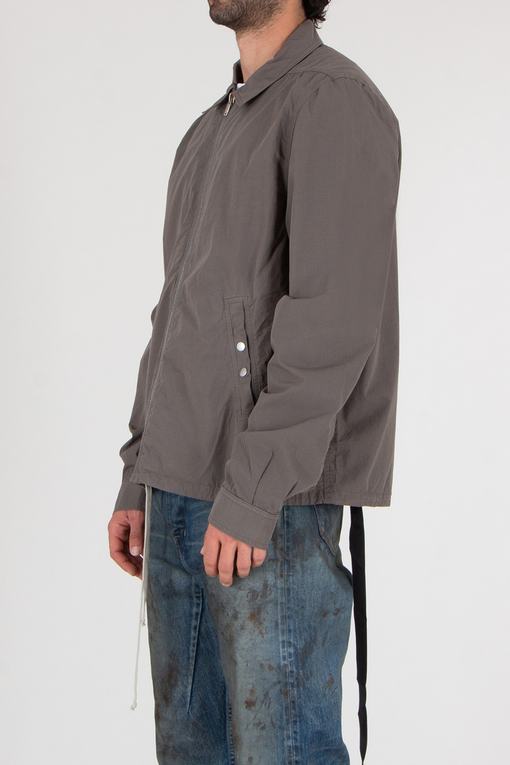 RICK OWENS DRKSHDW Zipped Jumbo Organic Ripstop Cotton Shirt Jacket