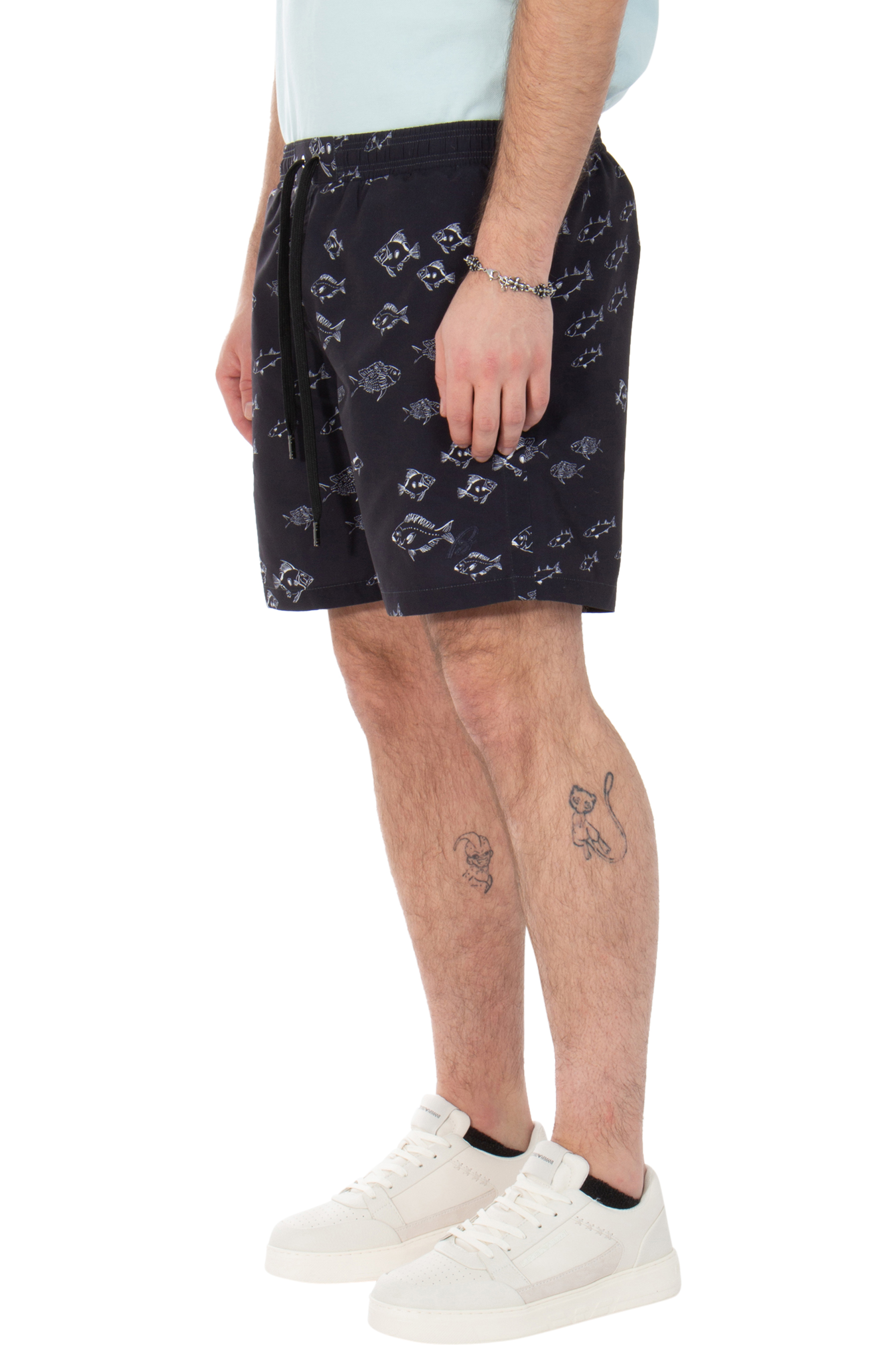 BRIONI Printed Recycled Fabric Board Shorts