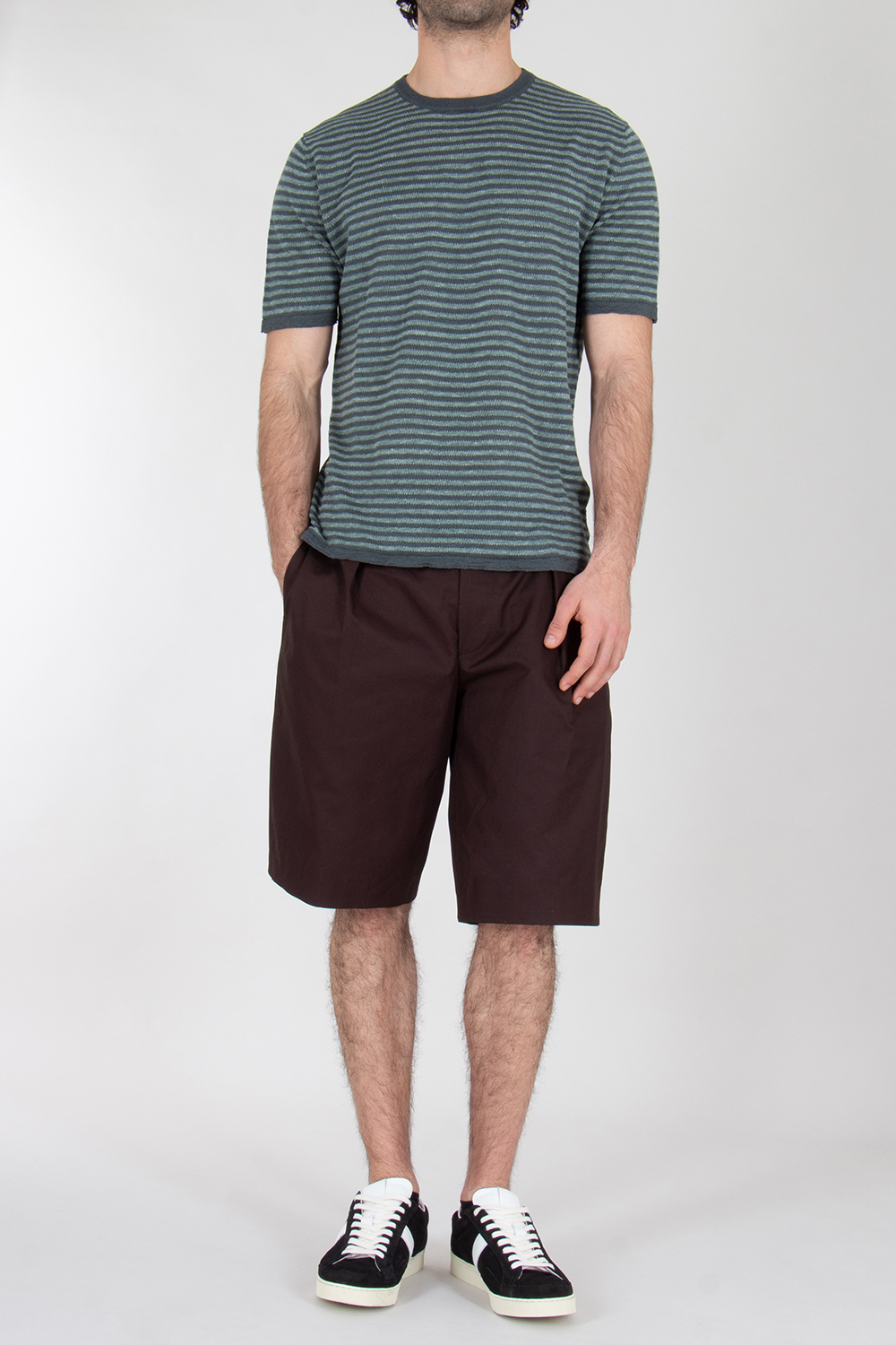 ROBERTO COLLINA Knitted Linen-Cotton T-Shirt