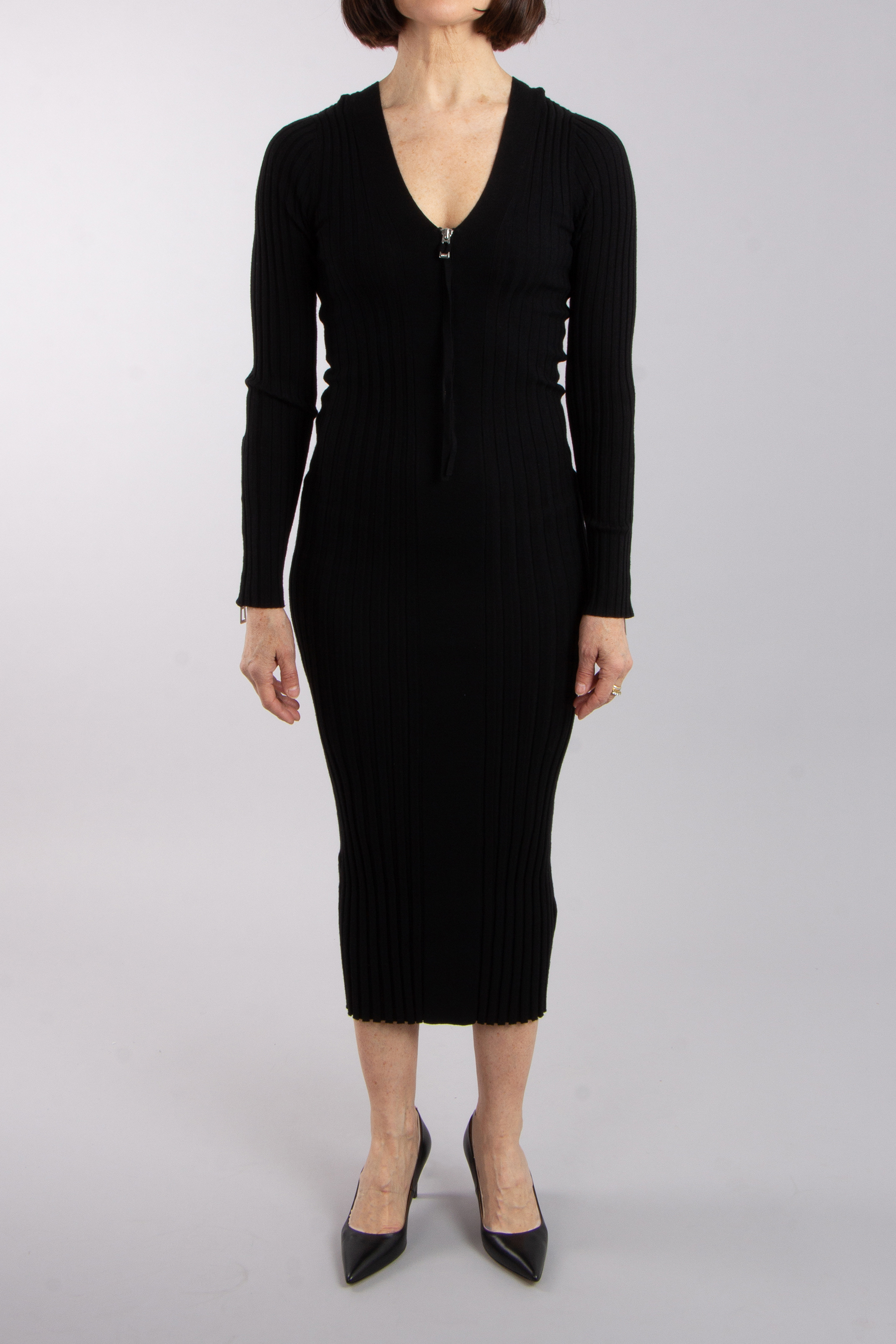 HUGO Slim Fit Rib Knit Dress Slevett HUGO Slim Fit Rib Knit Dress Slevett