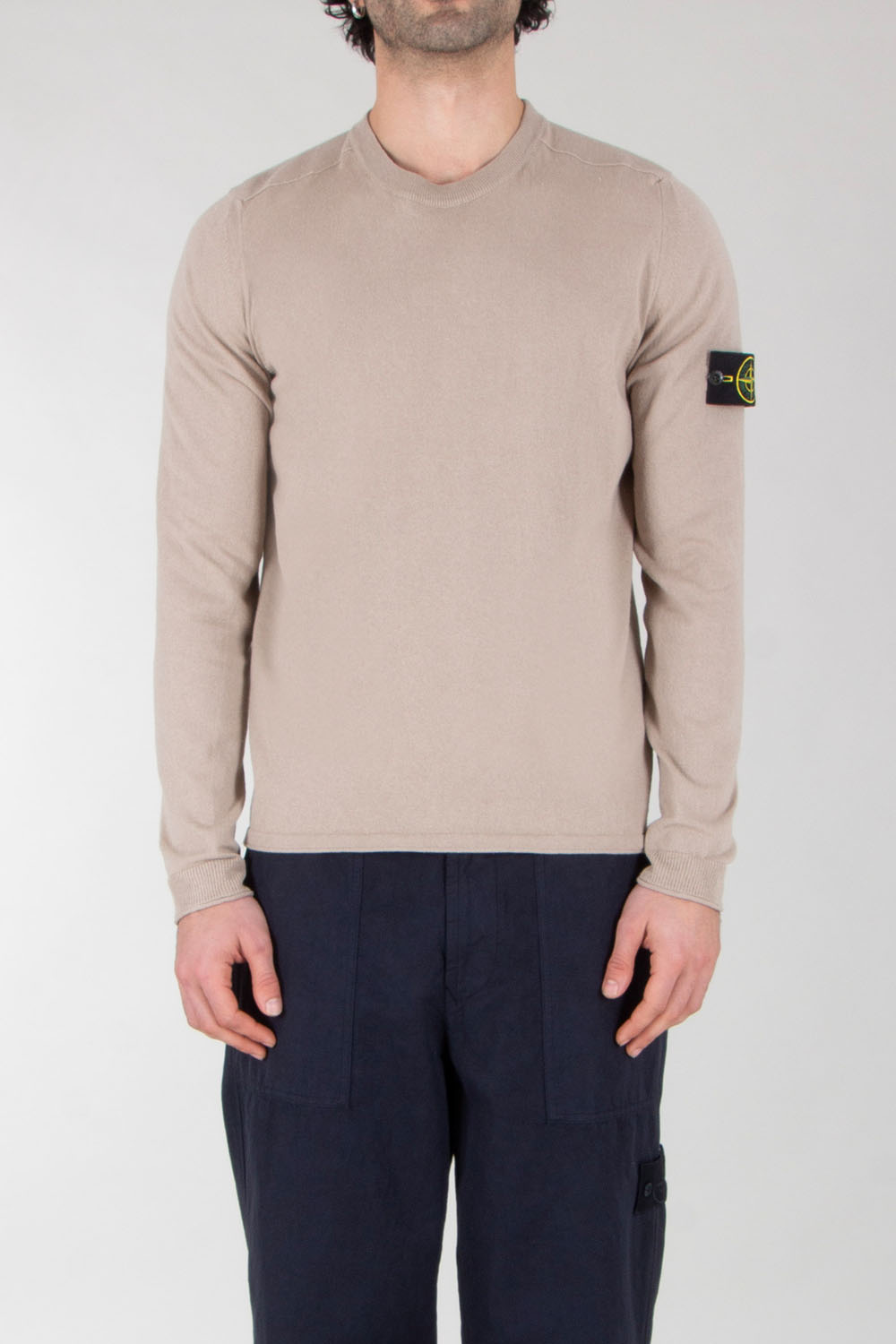 STONE ISLAND Regular Fit Crew Neck Pullover