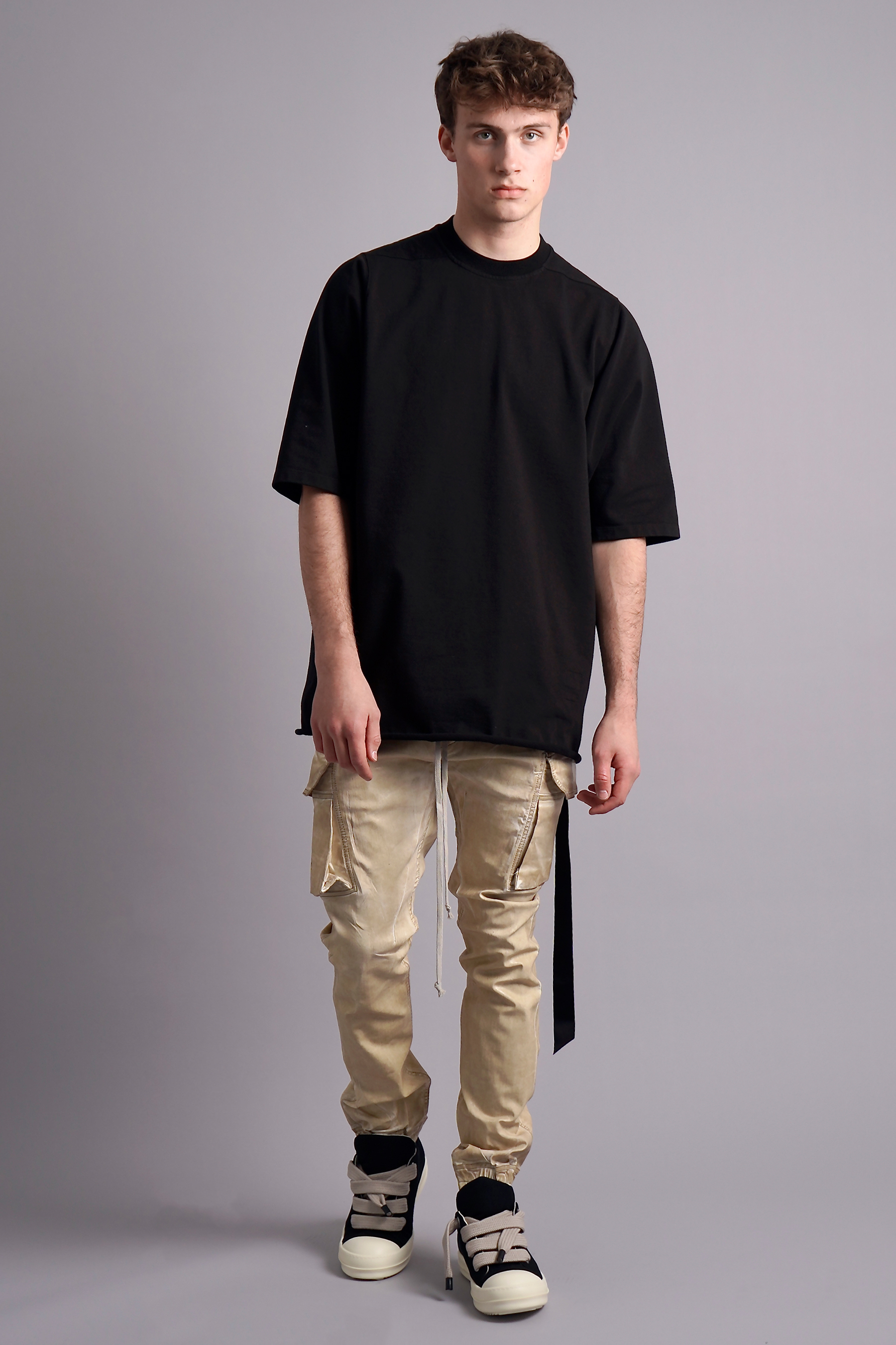 RICK OWENS DRKSHDW Mastodon Cut Overdyed Foil Stretch Denim Pants RICK OWENS DRKSHDW Mastodon Cut Overdyed Foil Stretch Denim Pants