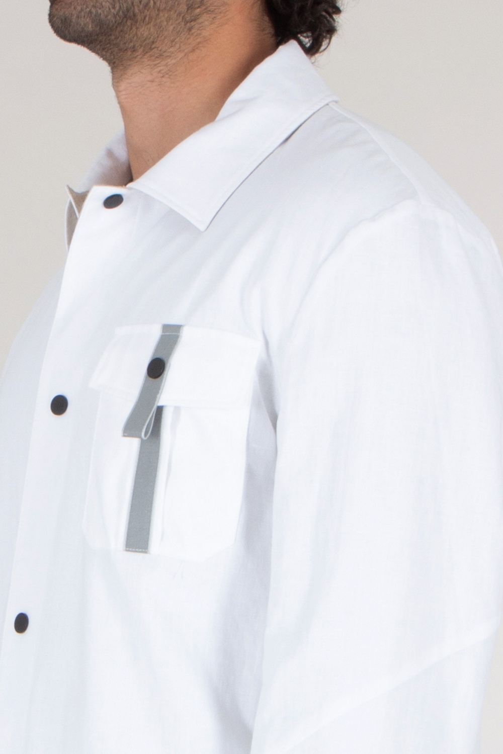 SEASE Slim Fit Hemp Overshirt Jacket Jib Set