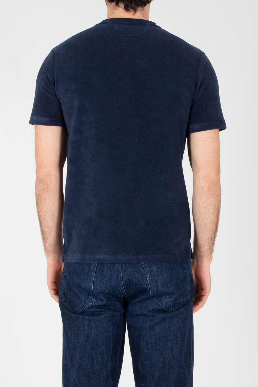 AURÉLIEN Slim Fit Cotton Blend Terry T-Shirt