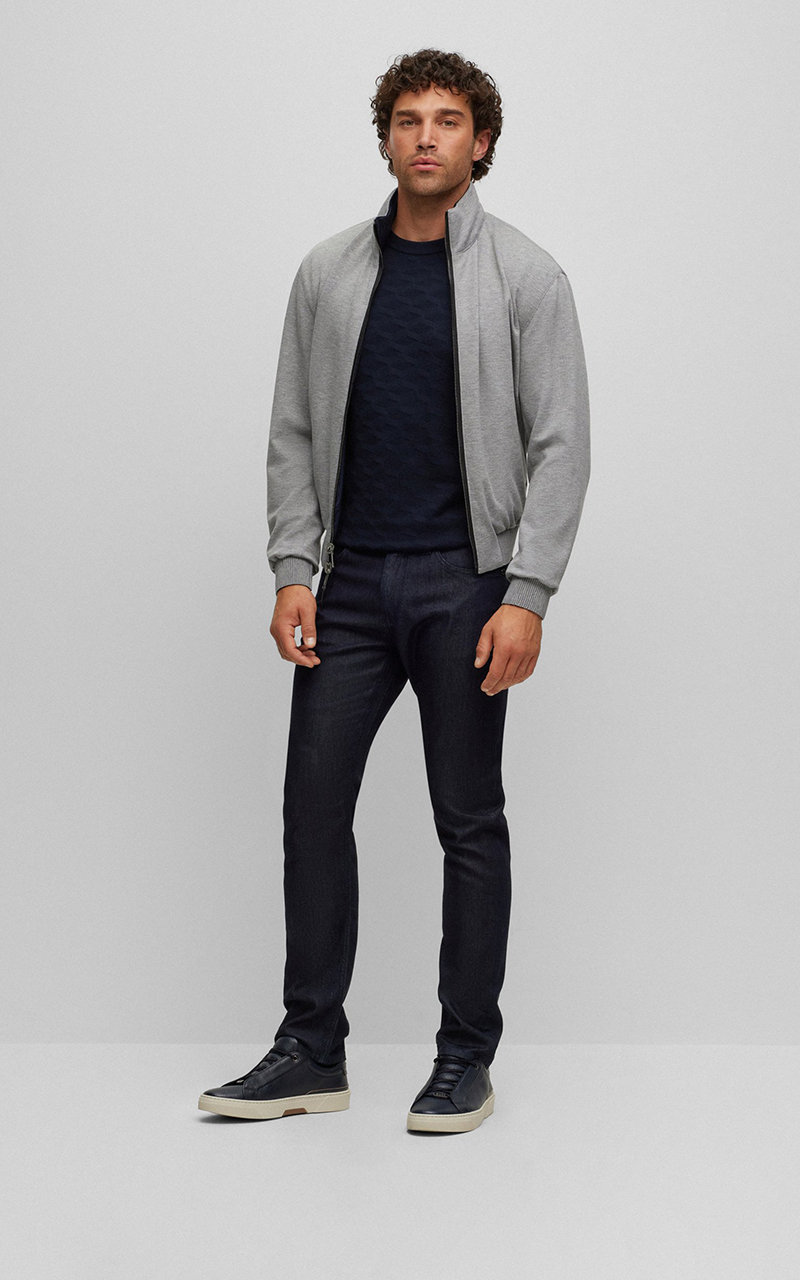 BOSS Silk Knit Sweater L-Odante BOSS Silk Knit Sweater L-Odante